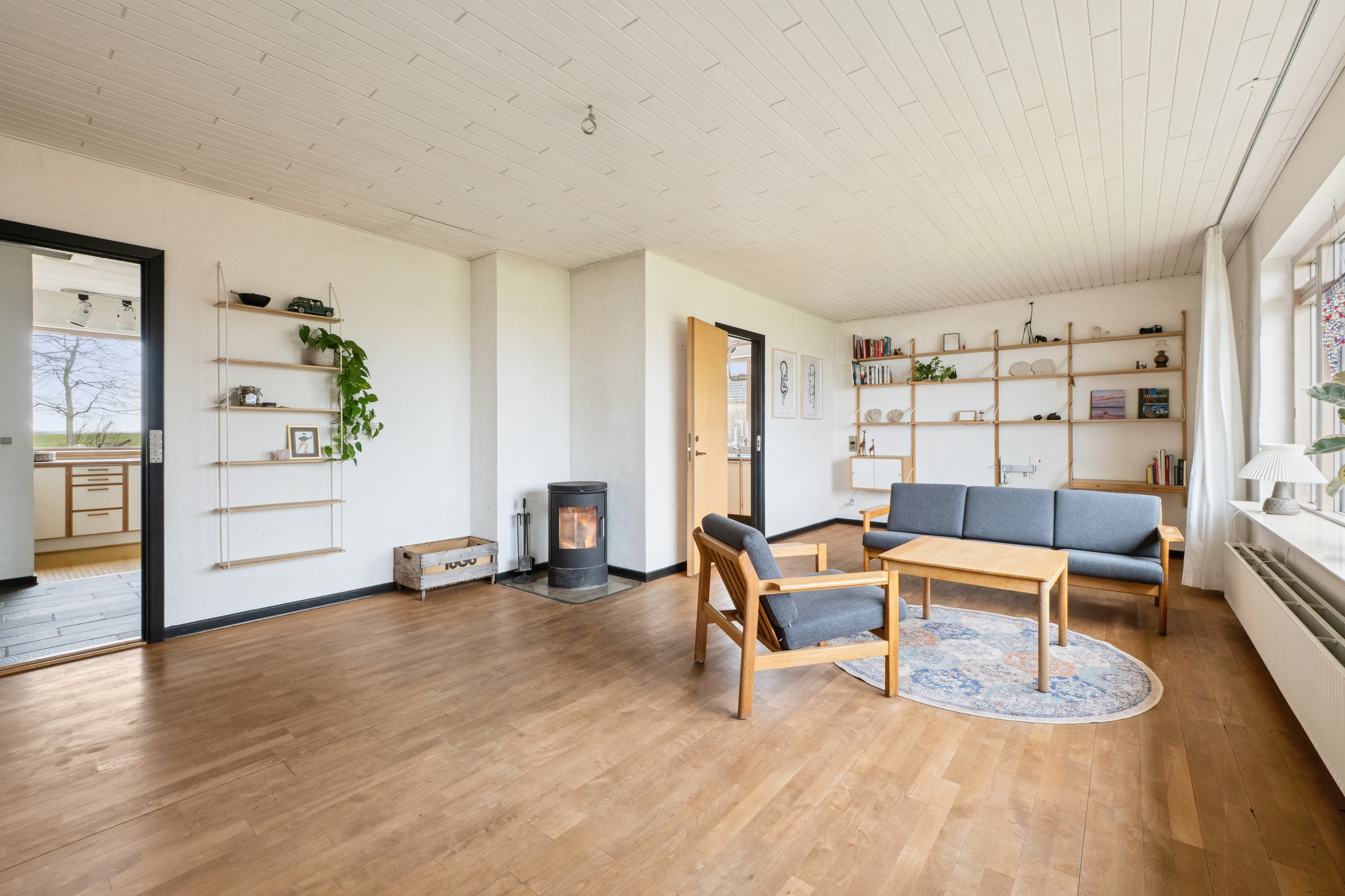 Fremhævet stue billede i fuldskærmstilstand. Billede af Nyvej 12, Hjerk, 7870 Roslev