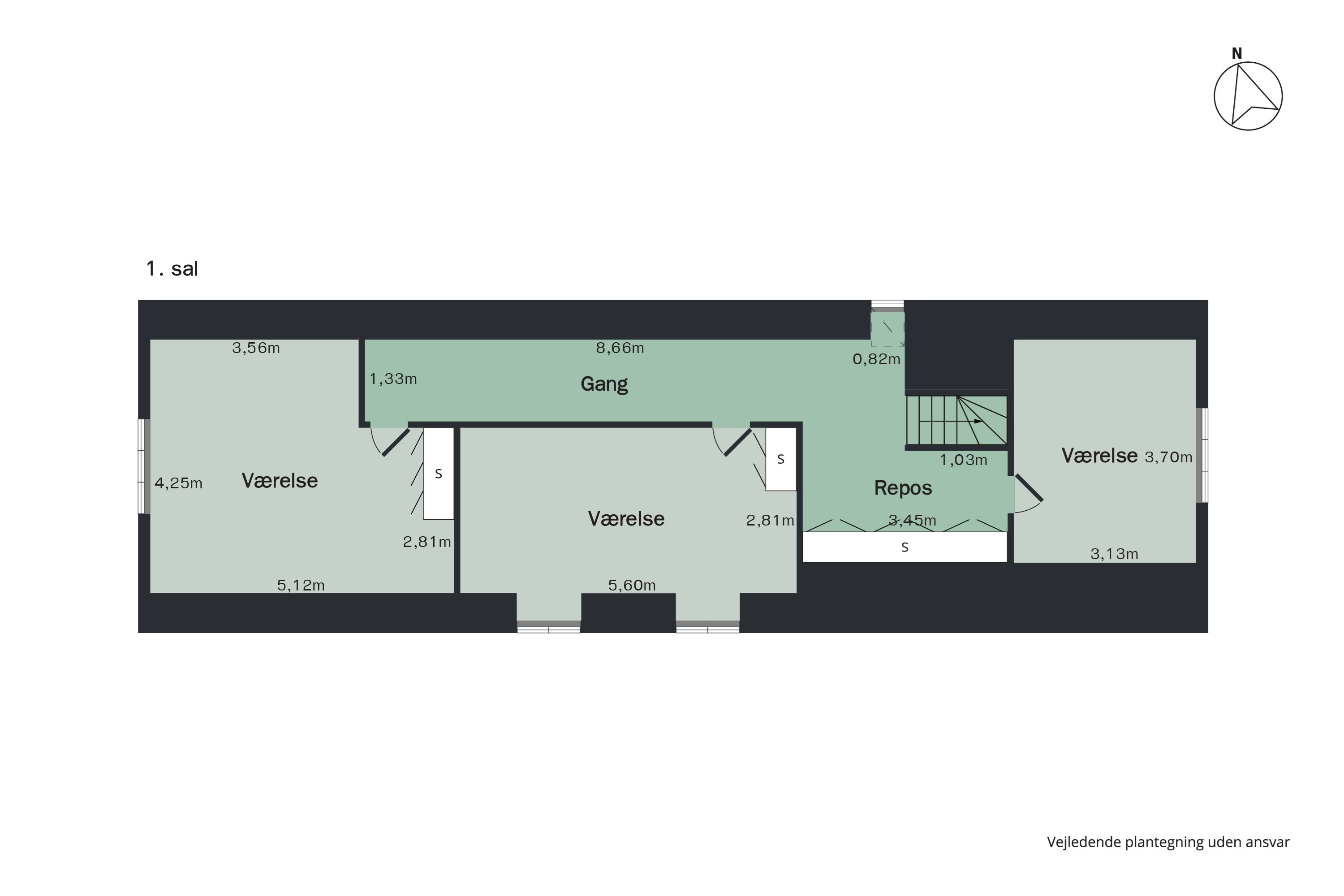Plantegninger billede af Østerbrogade 1, Lem, 7860 Spøttrup