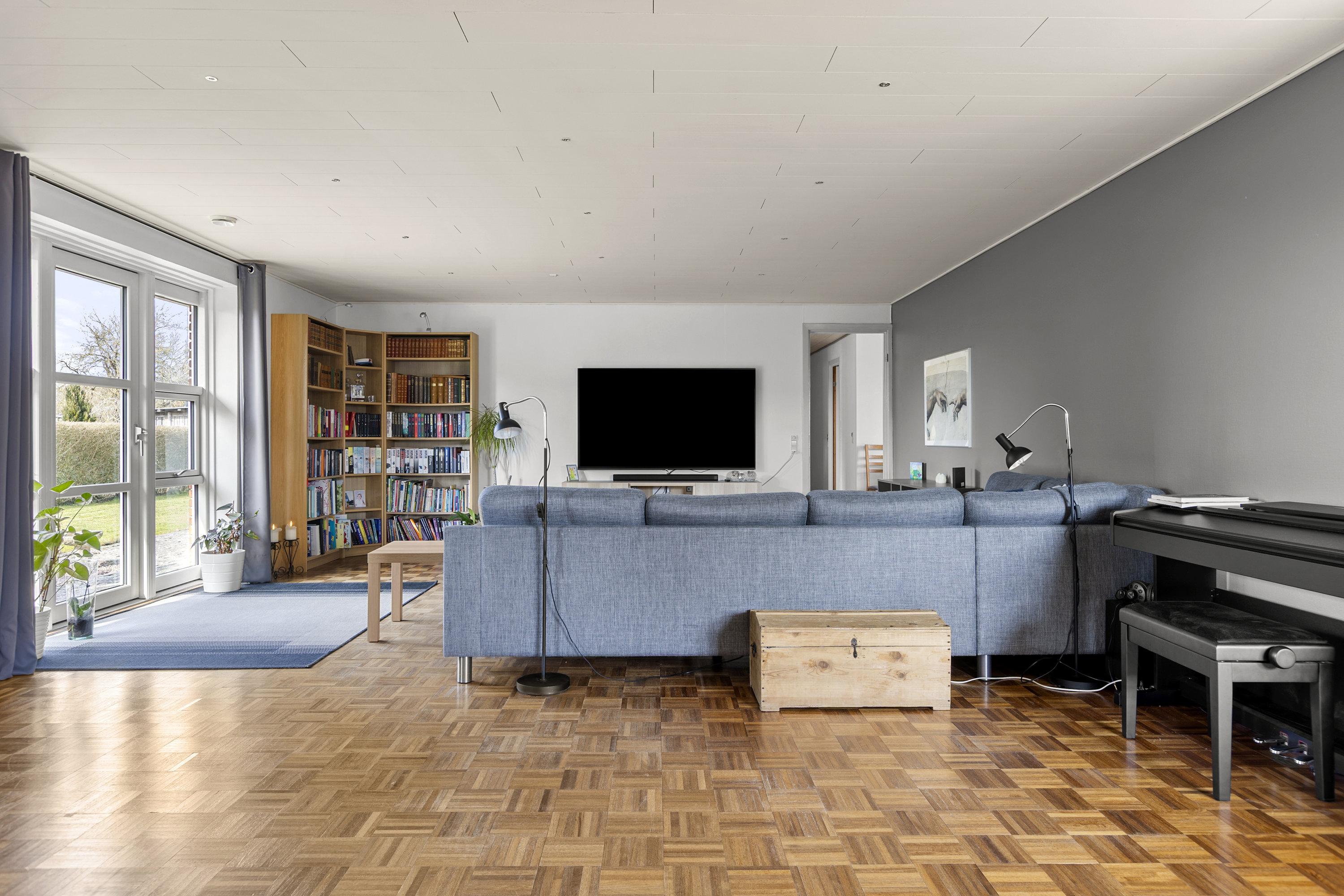 Fremhævet stue billede i fuldskærmstilstand. Billede af Violvænget 12, 4173 Fjenneslev