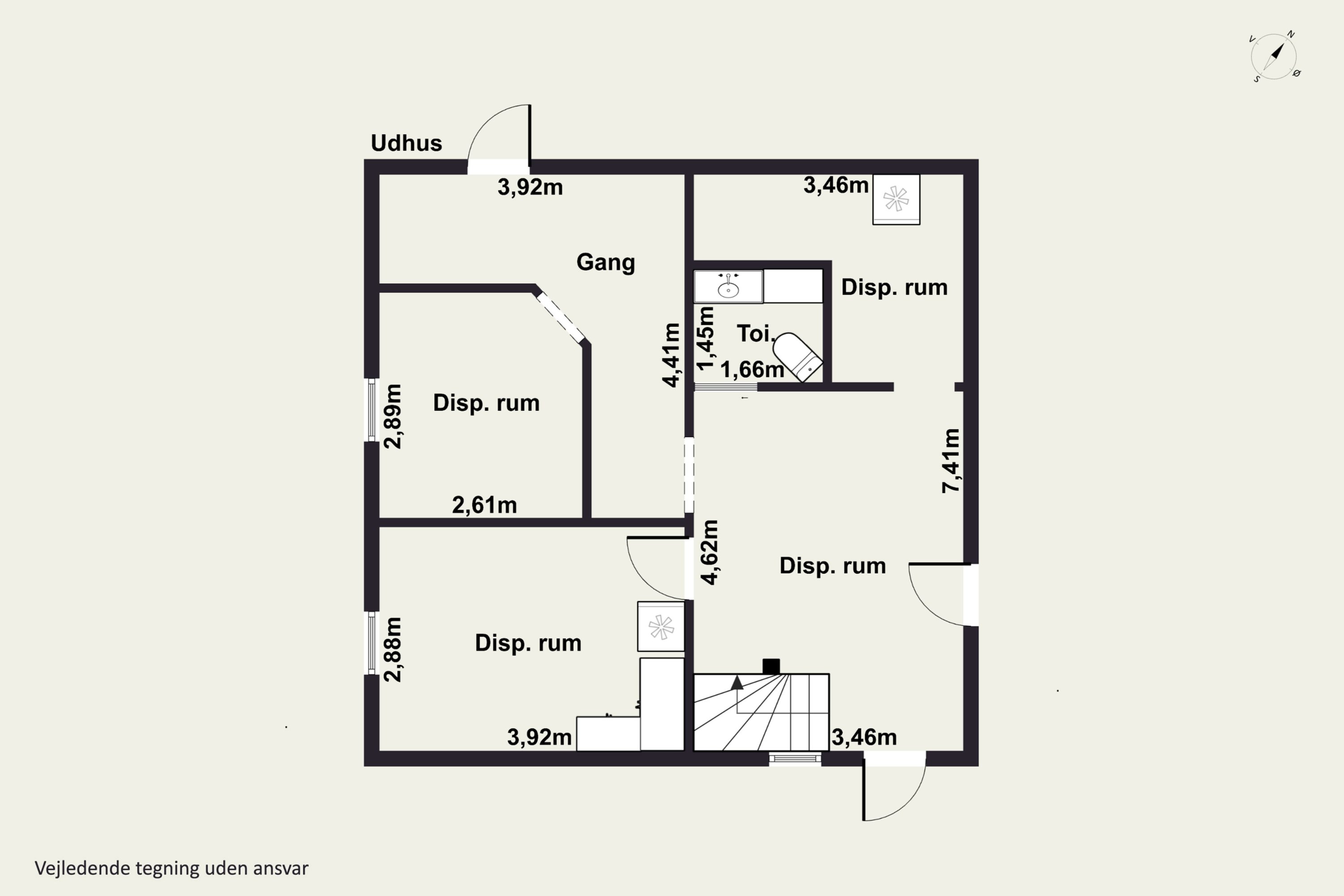Plantegninger billede af Helligdomsvej 15, Rø, 3760 Gudhjem