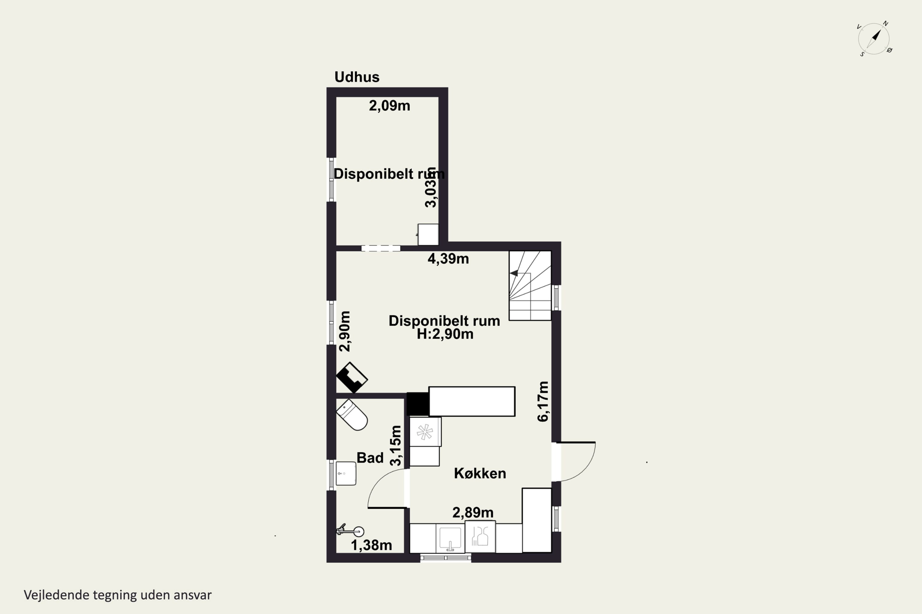 Plantegninger billede af Helligdomsvej 15, Rø, 3760 Gudhjem