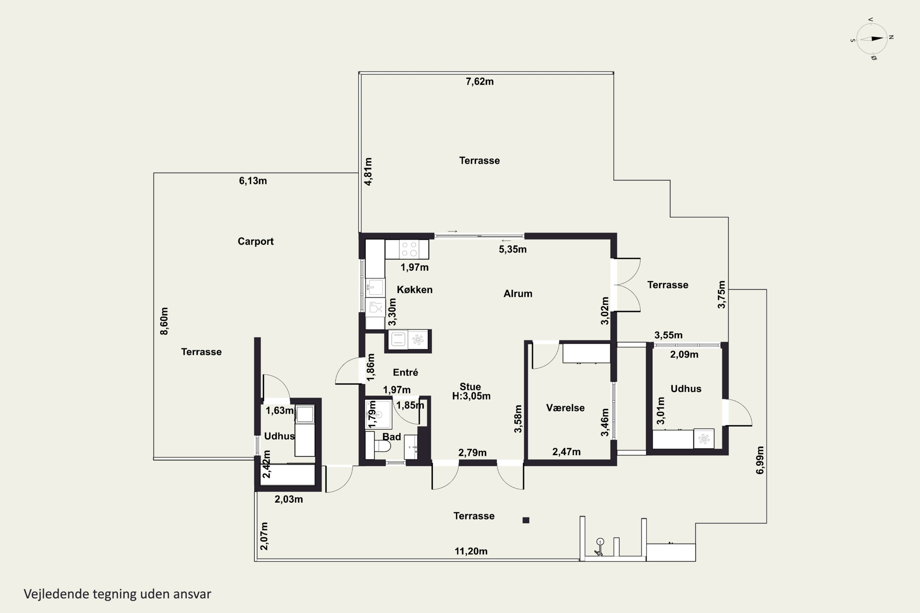 Plantegninger billede af Træholmen 14, 2650 Hvidovre