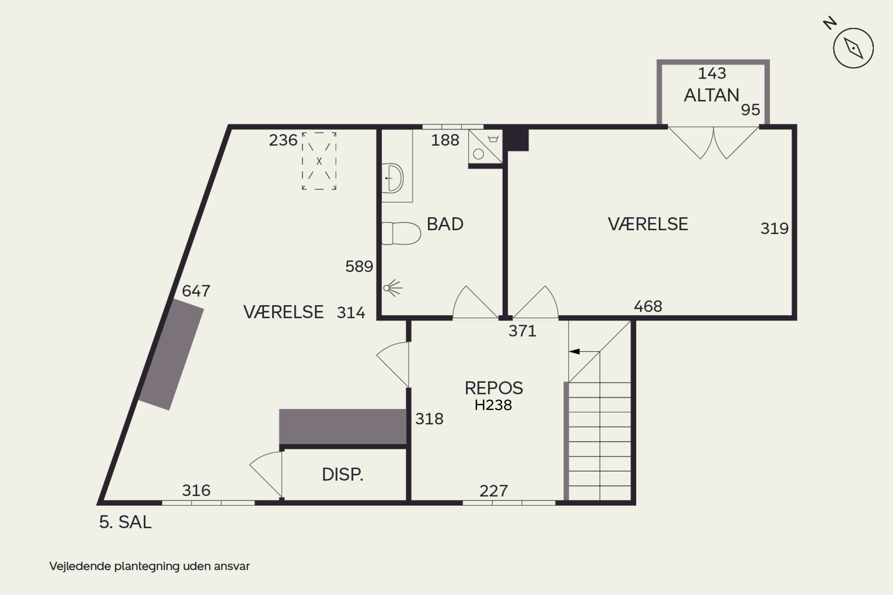 Plantegninger billede af Gasværksvej 7, 4. th., 1656 København V