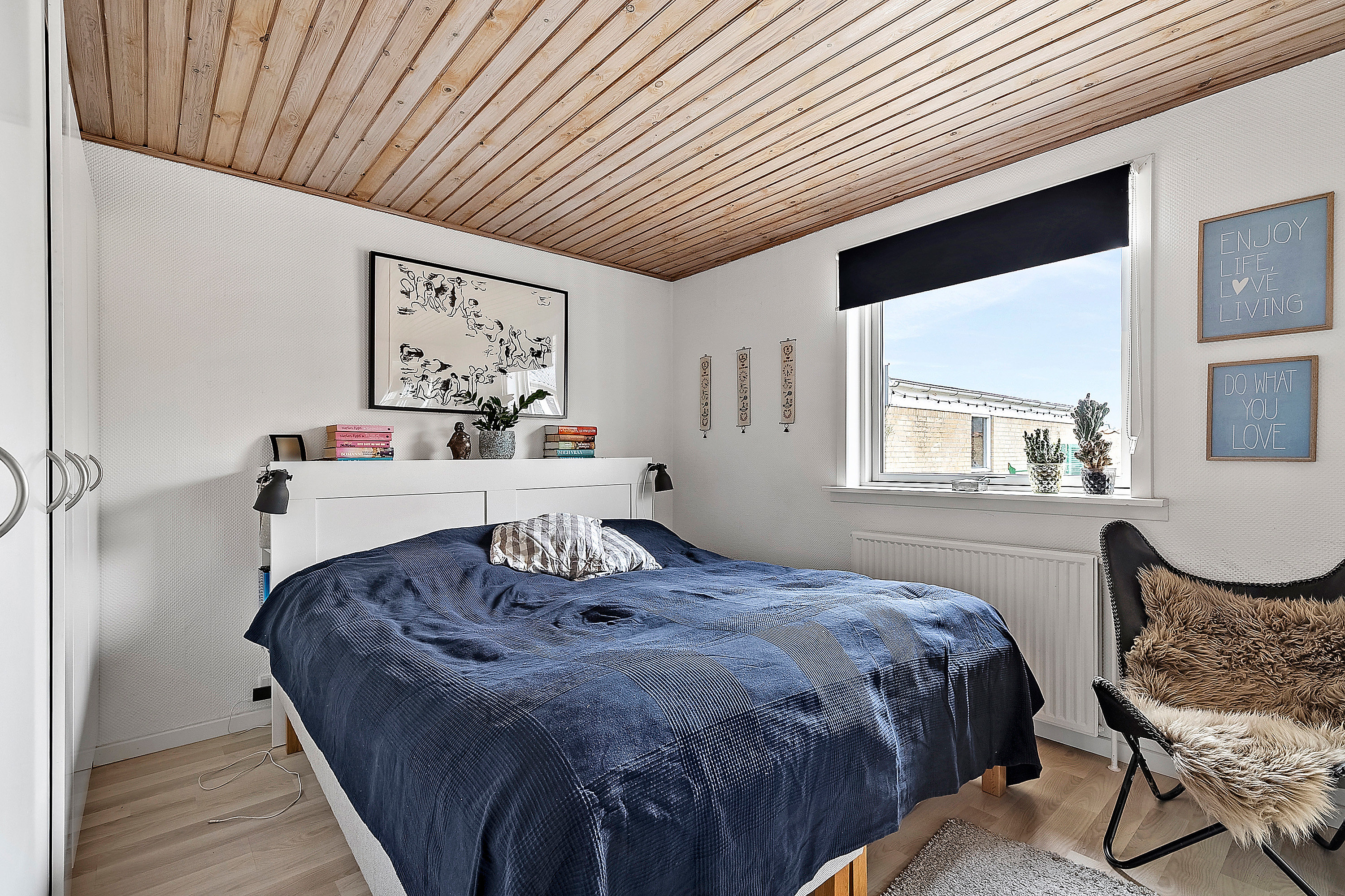 Fremhævet soveværelse billede i fuldskærmstilstand. Billede af Mercurvej 80, 8700 Horsens