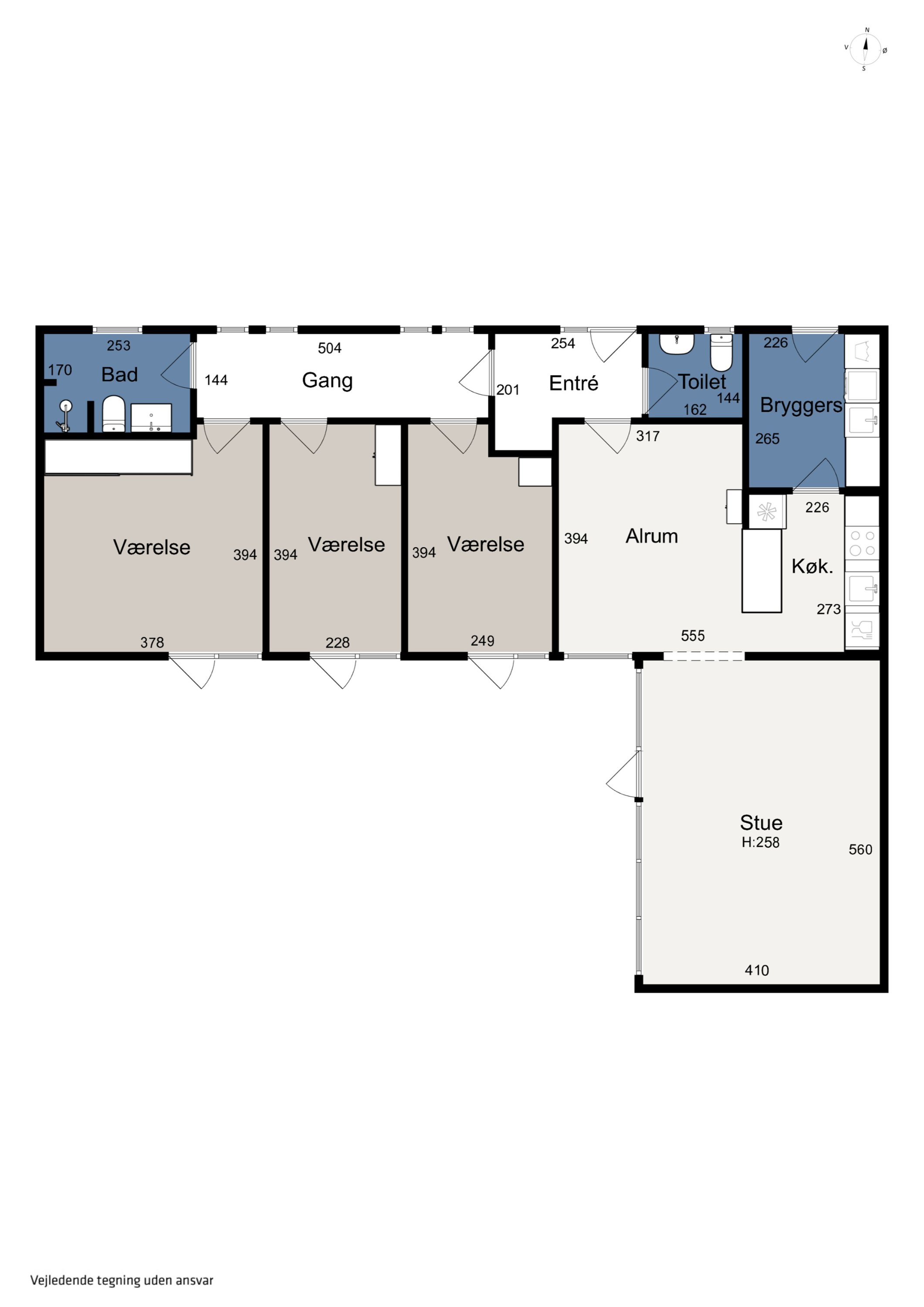 Plantegninger billede af Nøddehegnet 5, 8220 Brabrand