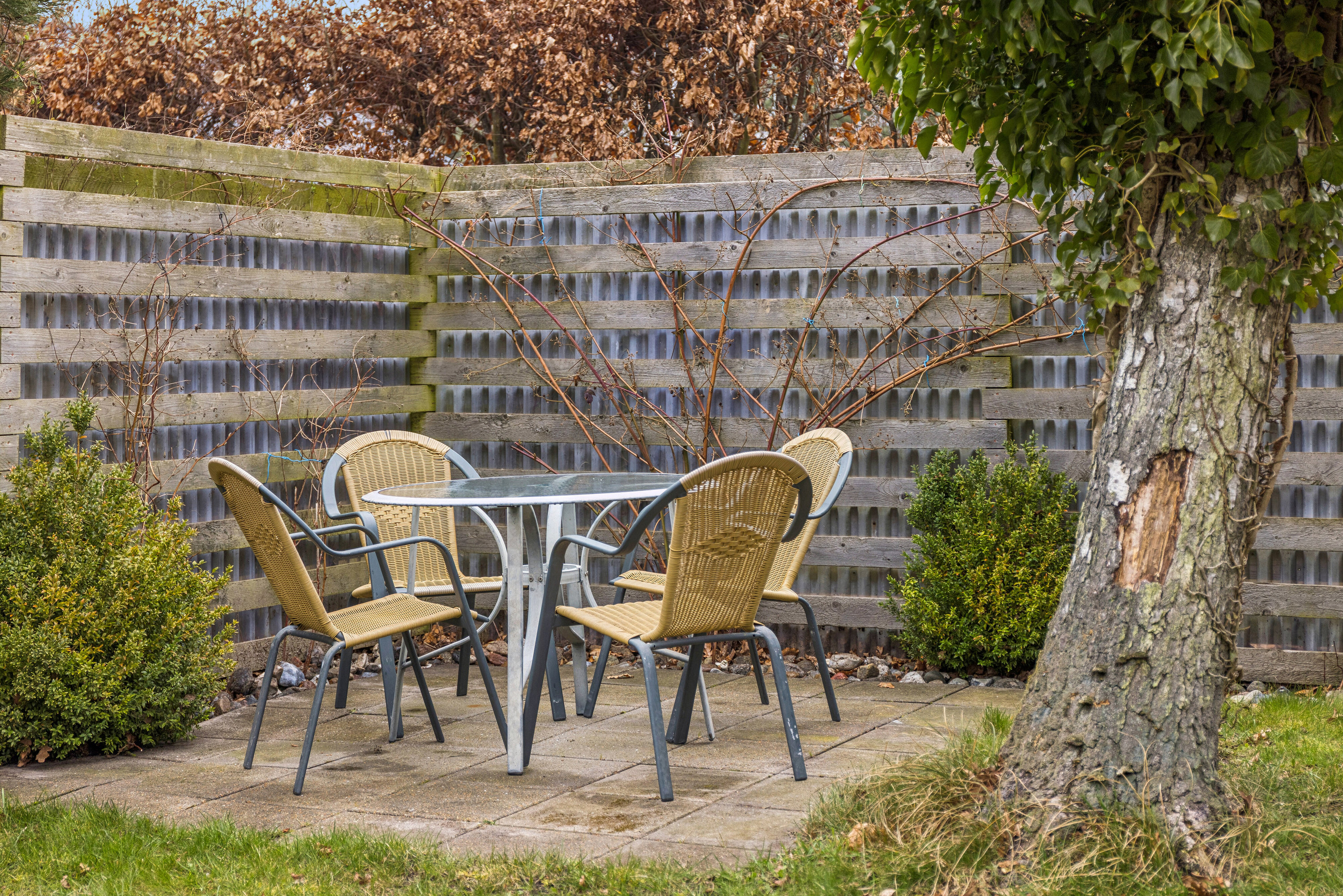 Fremhævet set fra haven billede i fuldskærmstilstand. Billede af Ingerslevvej 14, Bjerge Sydstrand, 4281 Gørlev