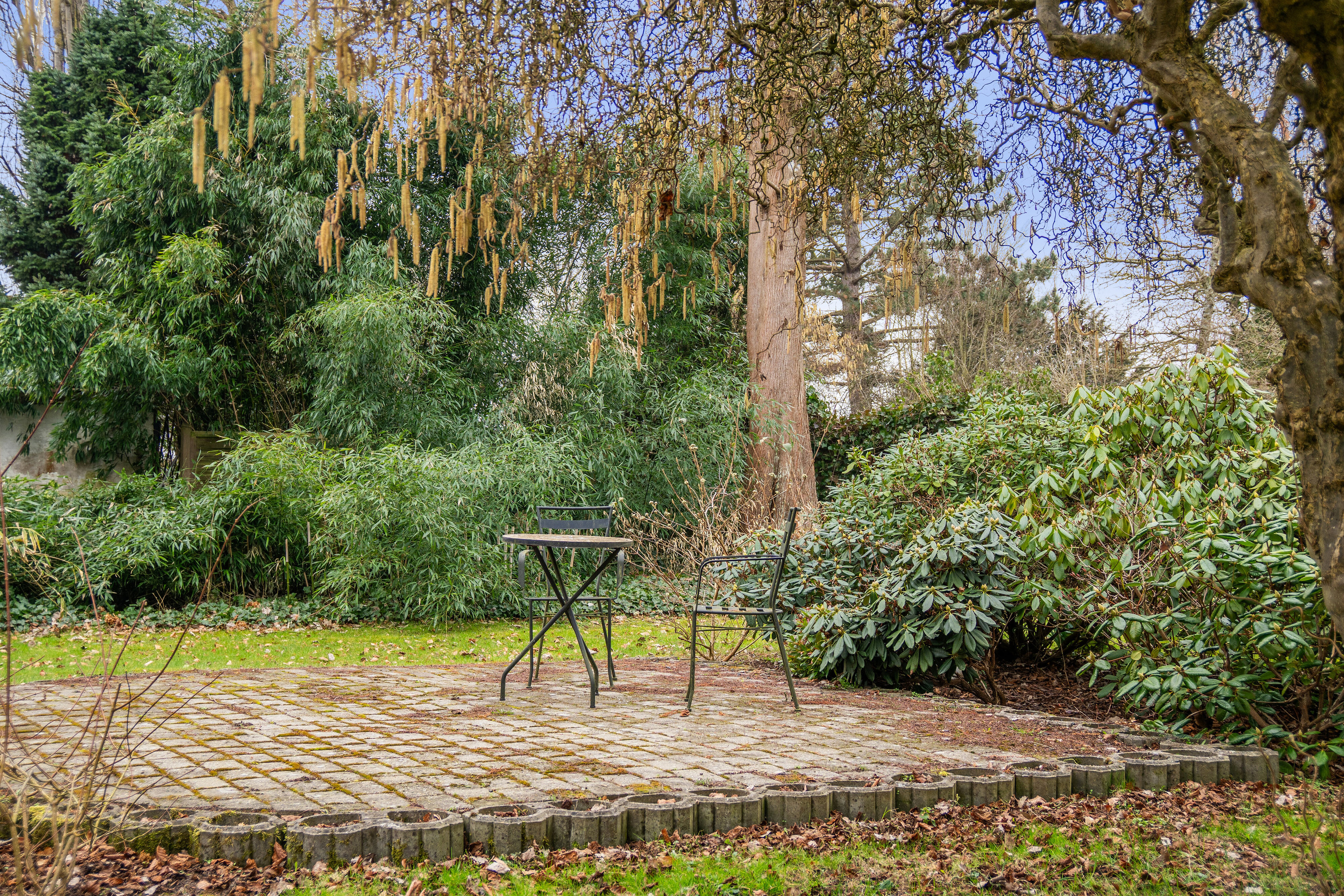 Fremhævet terrasse billede i fuldskærmstilstand. Billede af Teglværksvej 25 A og B, Revninge, 5300 Kerteminde