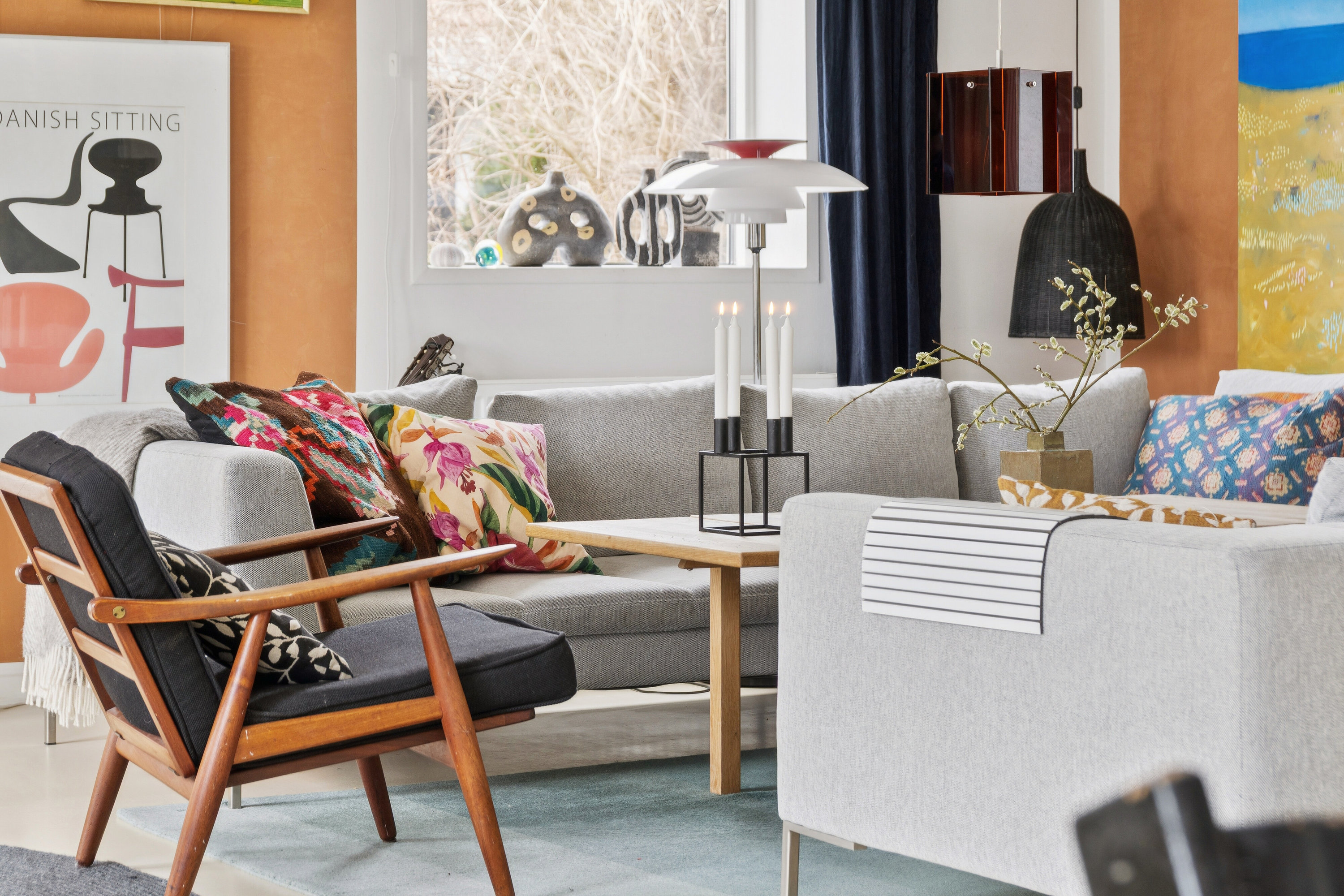 Fremhævet stue billede i fuldskærmstilstand. Billede af Blomsterkrogen 21, 2620 Albertslund