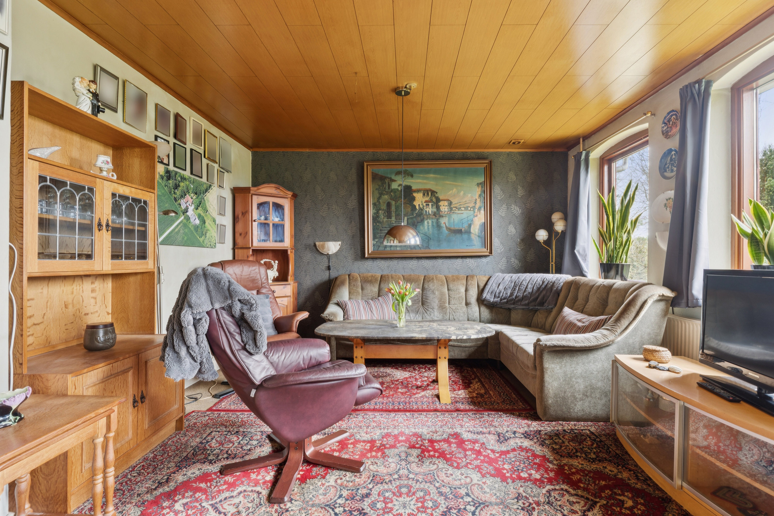 Fremhævet stue billede i fuldskærmstilstand. Billede af Teglværksvej 25 A og B, Revninge, 5300 Kerteminde