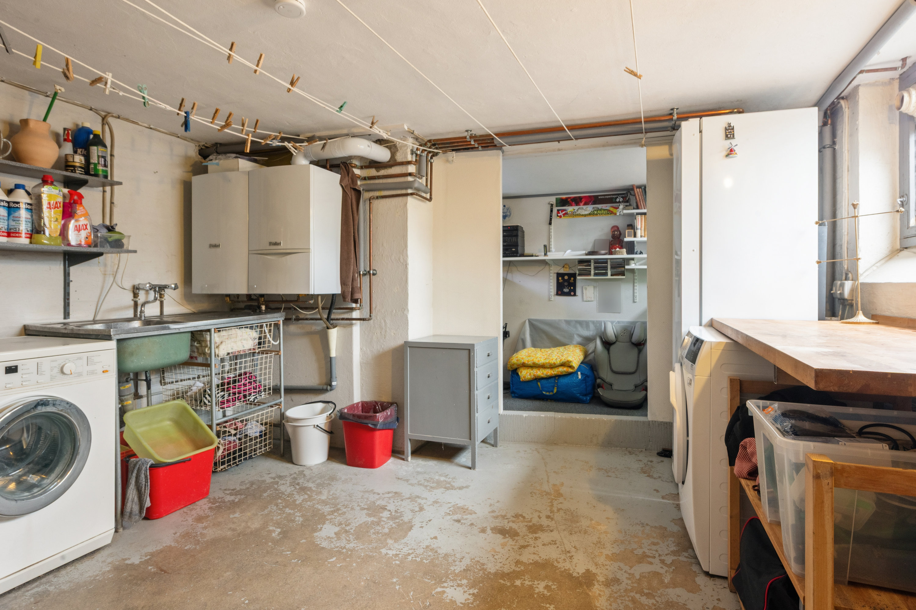 Fremhævet vaskerum billede i fuldskærmstilstand. Billede af Stengårdsvænge 106, 2800 Kongens Lyngby