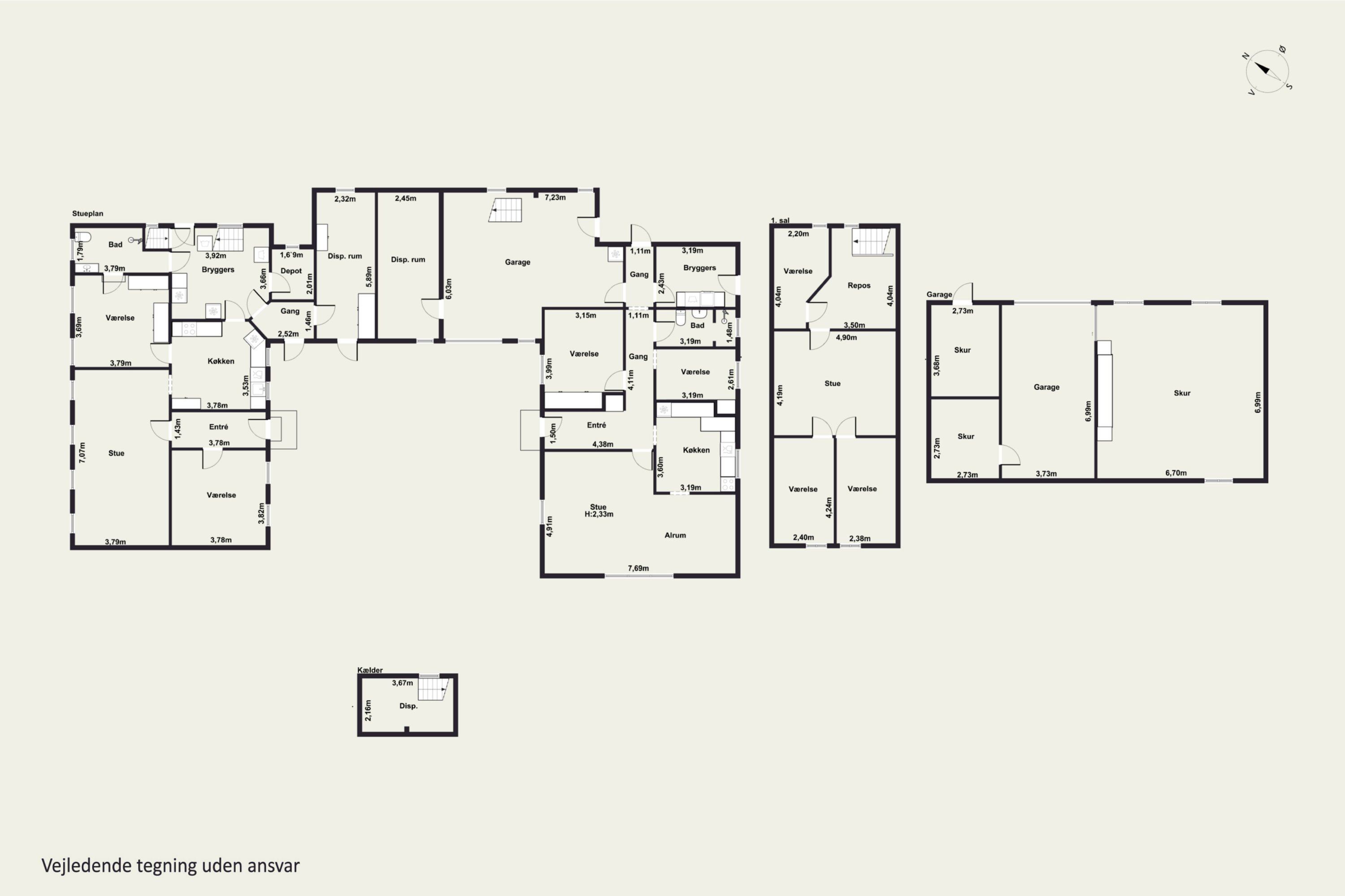 Plantegninger billede af Teglværksvej 25 A og B, Revninge, 5300 Kerteminde