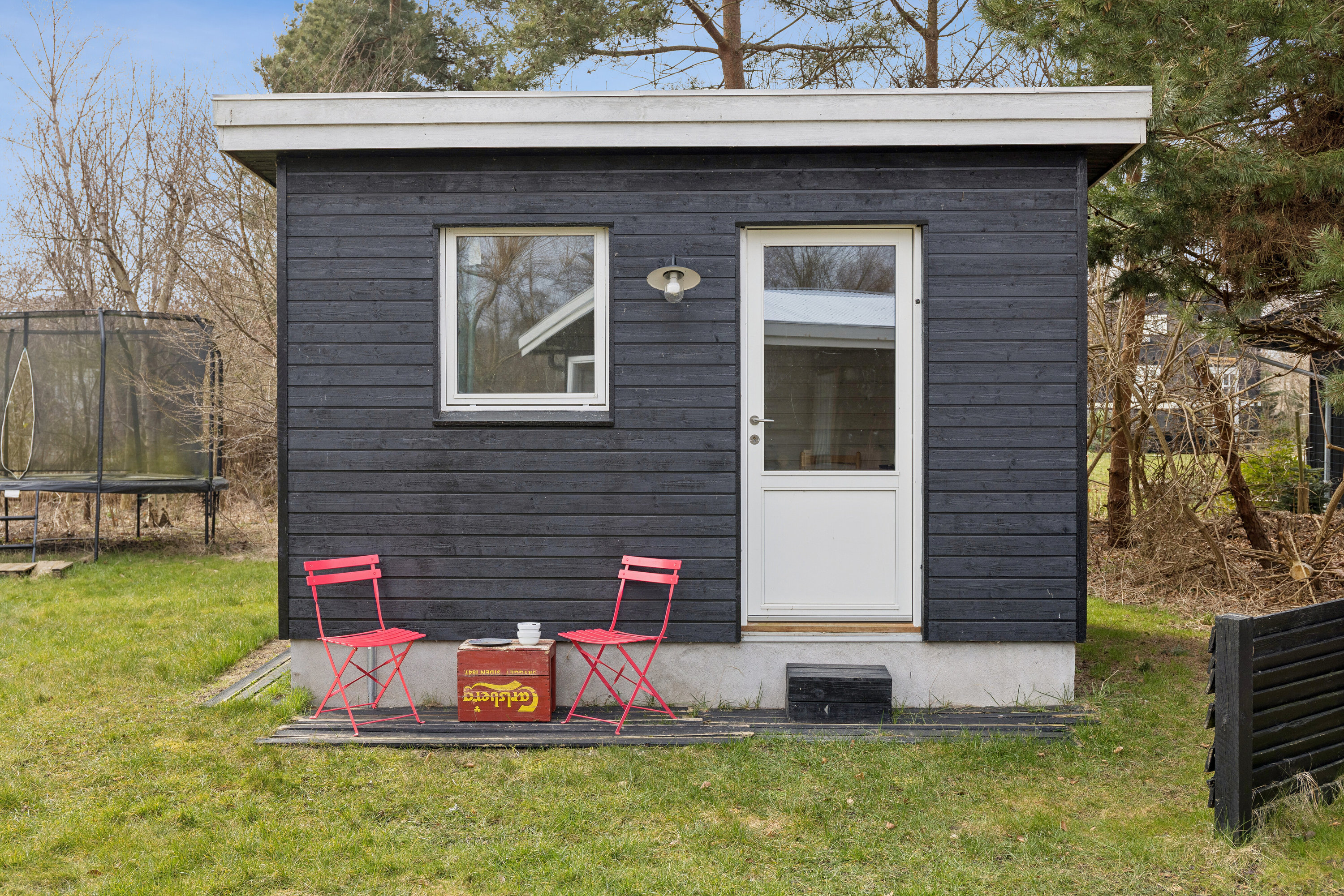 Fremhævet set fra haven billede i fuldskærmstilstand. Billede af Hejrevej 10, Reersø, 4281 Gørlev