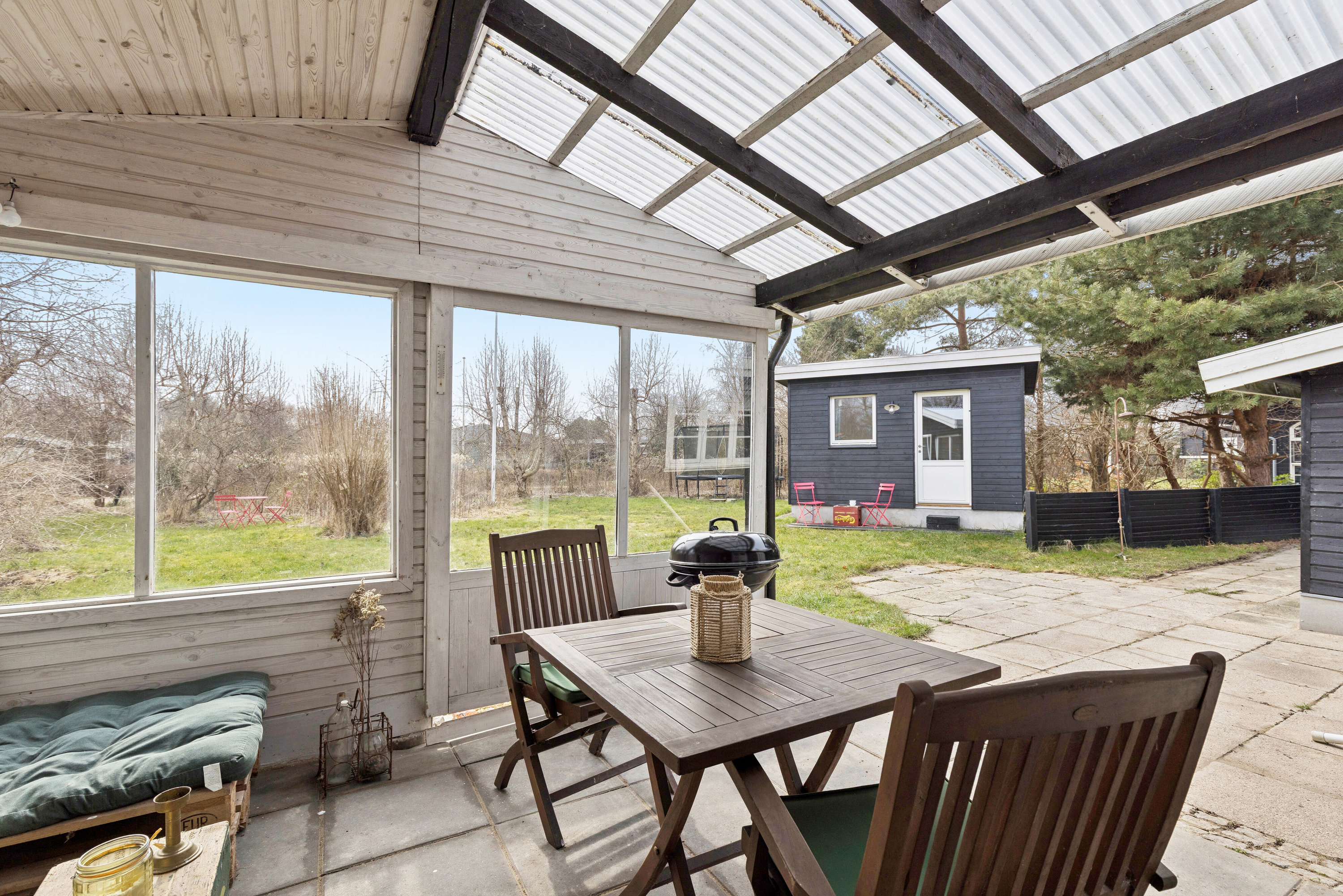 Fremhævet overdækket terrasse billede i fuldskærmstilstand. Billede af Hejrevej 10, Reersø, 4281 Gørlev