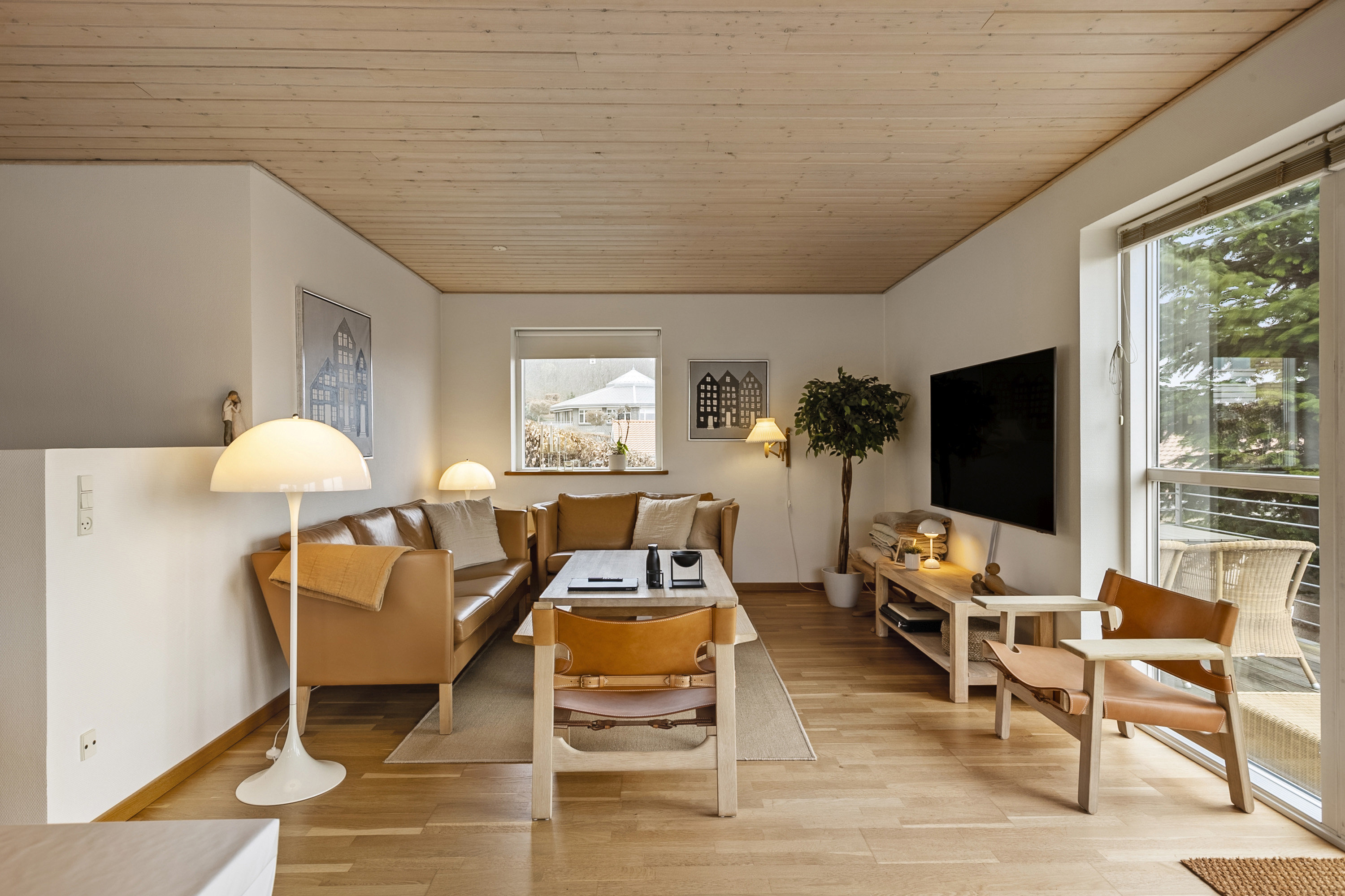 Fremhævet stue billede i fuldskærmstilstand. Billede af Skovhøj 44, 6200 Aabenraa