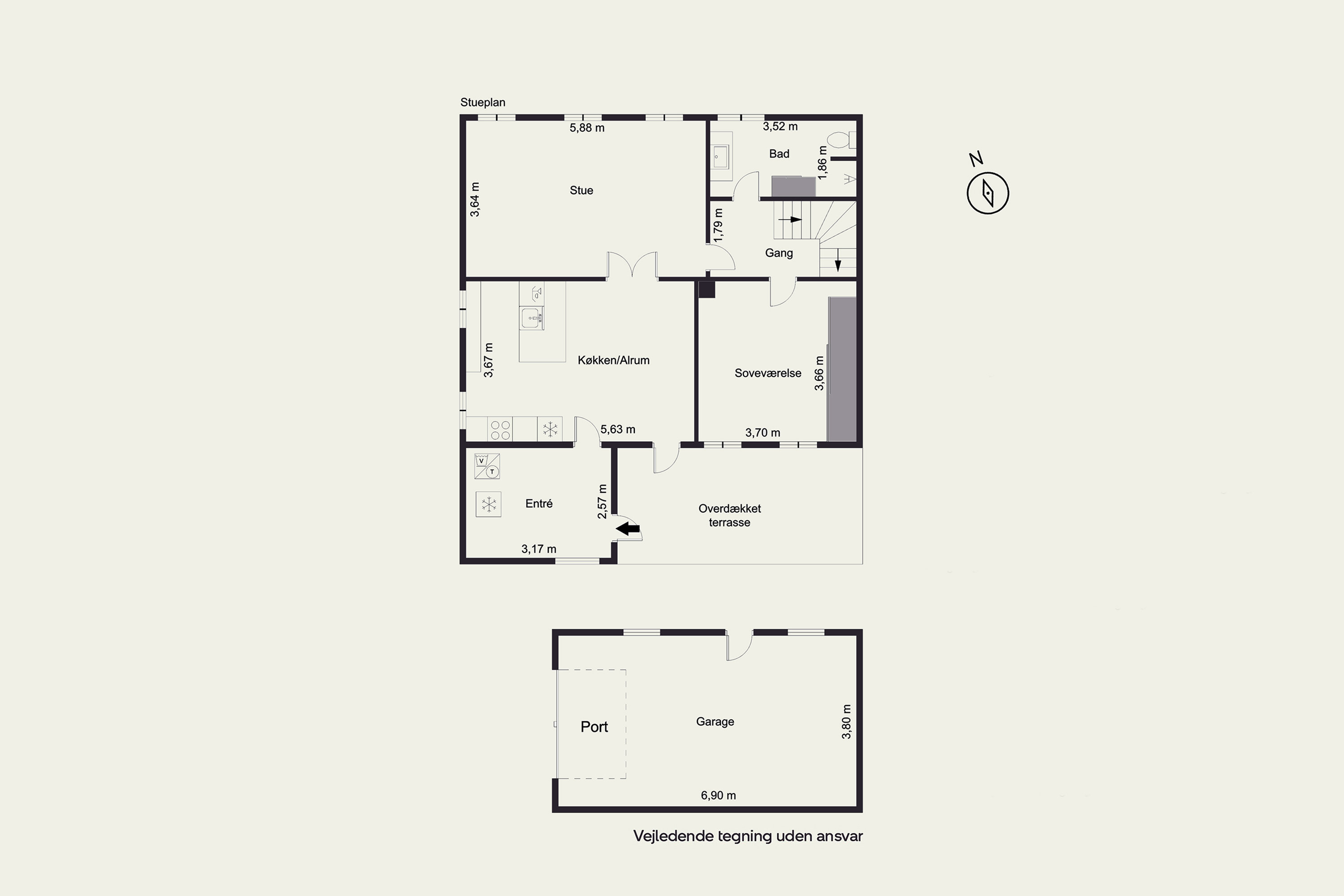 Plantegninger billede af Vestergade 51, 6580 Vamdrup