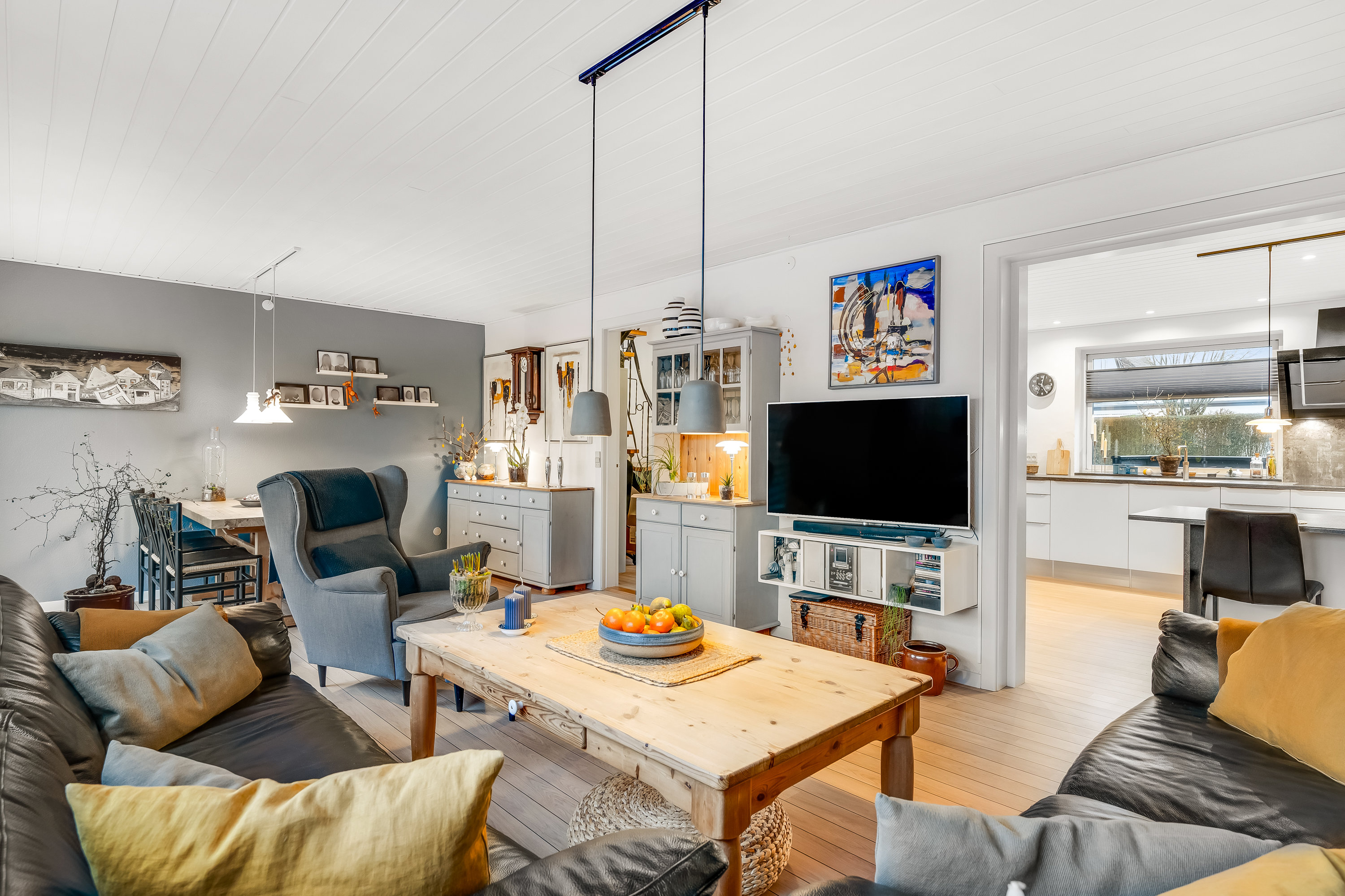 Fremhævet stue billede i fuldskærmstilstand. Billede af Ved Banen 3, 6800 Varde