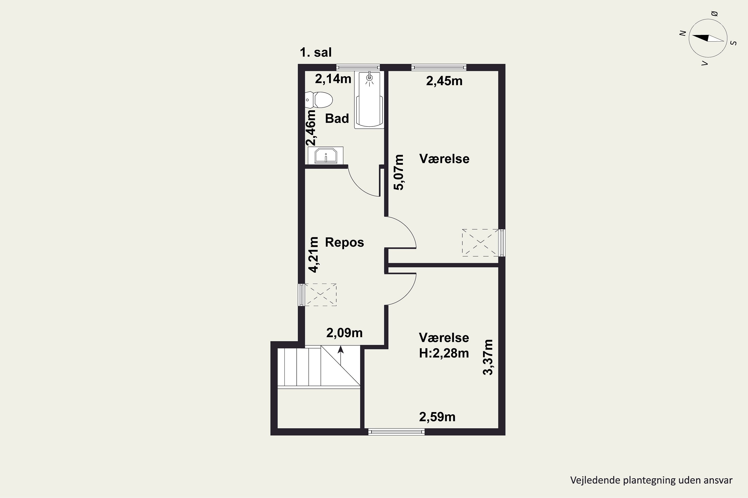 Plantegninger billede af Rævebakken 1, 9500 Hobro