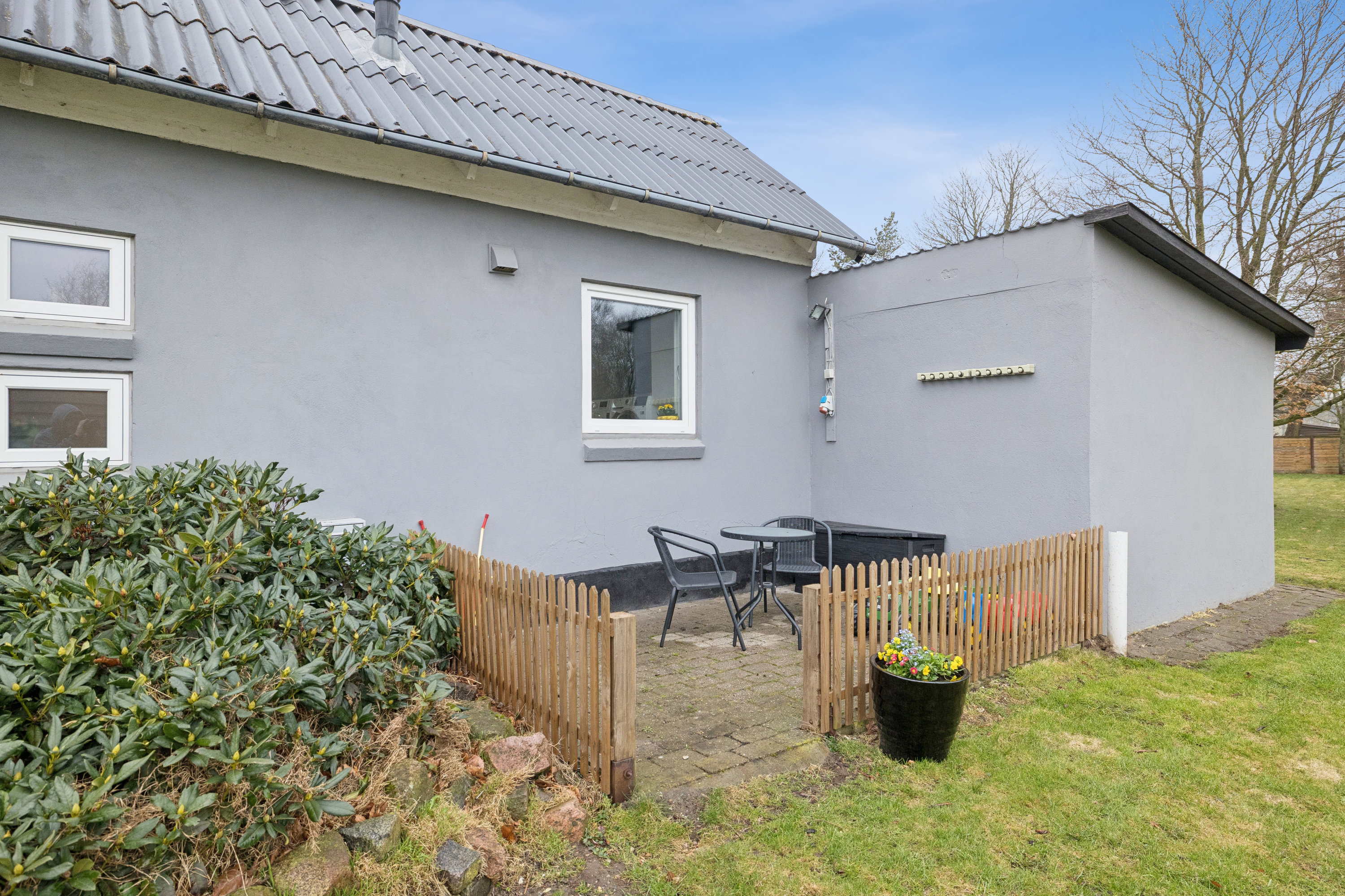 Fremhævet terrasse billede i fuldskærmstilstand. Billede af Rævebakken 1, 9500 Hobro