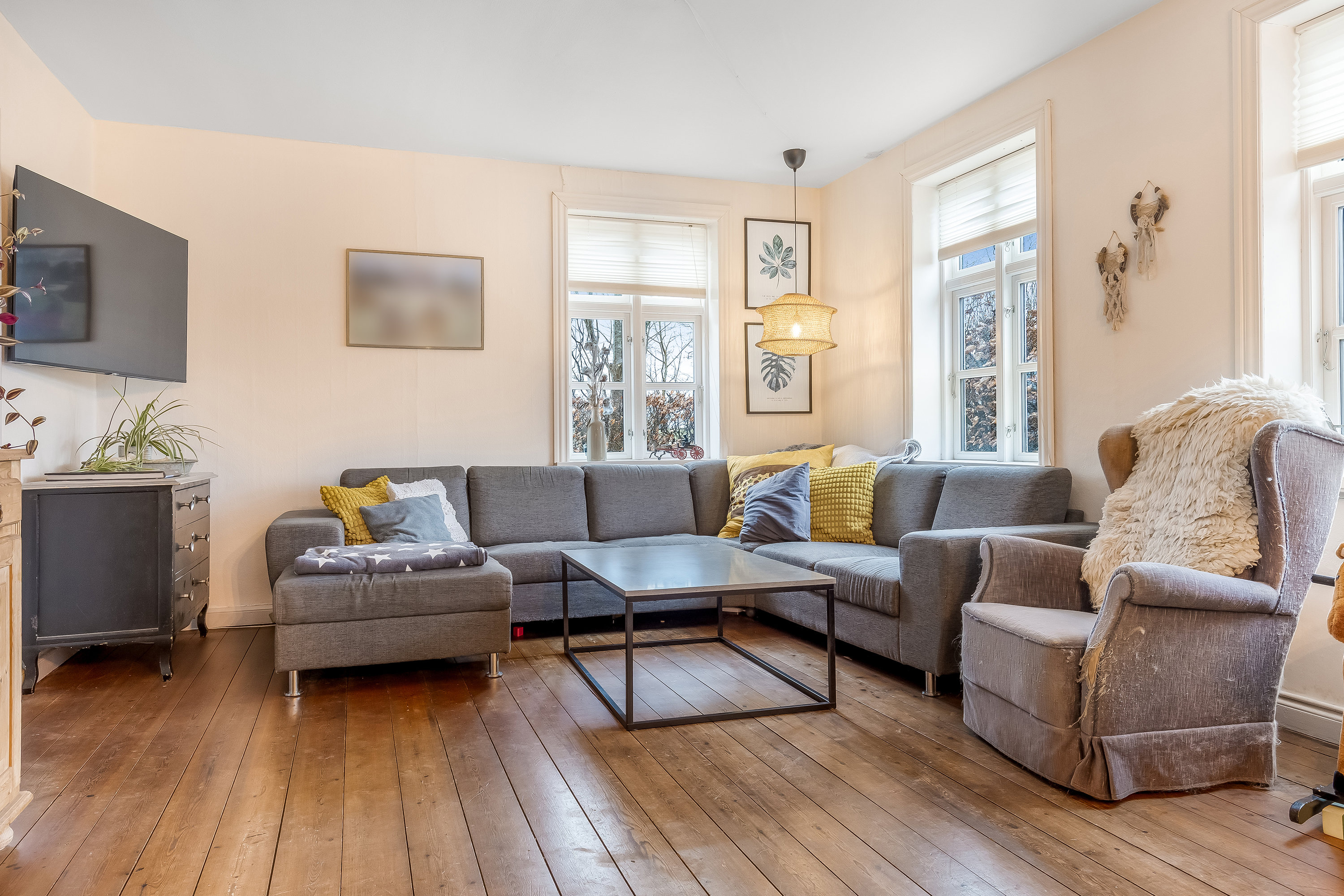 Fremhævet stue billede i fuldskærmstilstand. Billede af Visbjergvej 21, Visbjerg, 6240 Løgumkloster