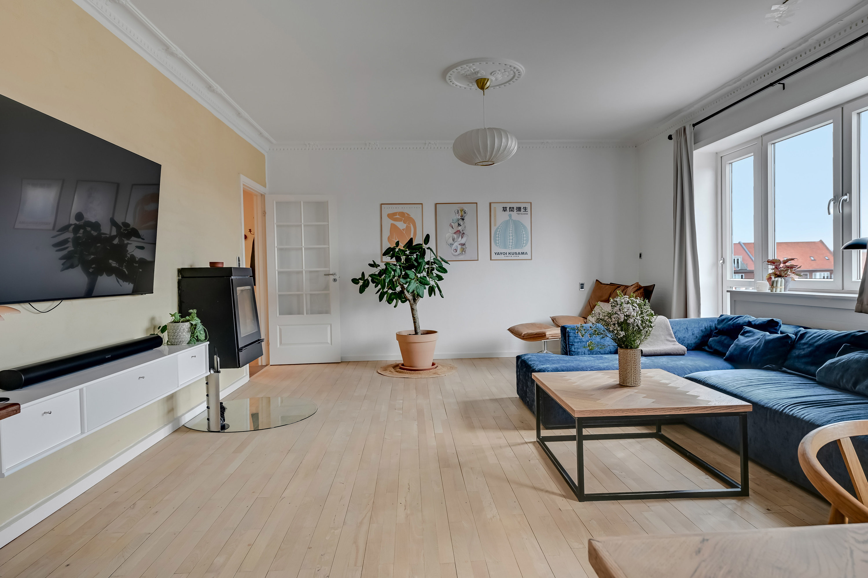 Fremhævet stue billede i fuldskærmstilstand. Billede af Sjællandsgade 32, 3. tv., 6700 Esbjerg