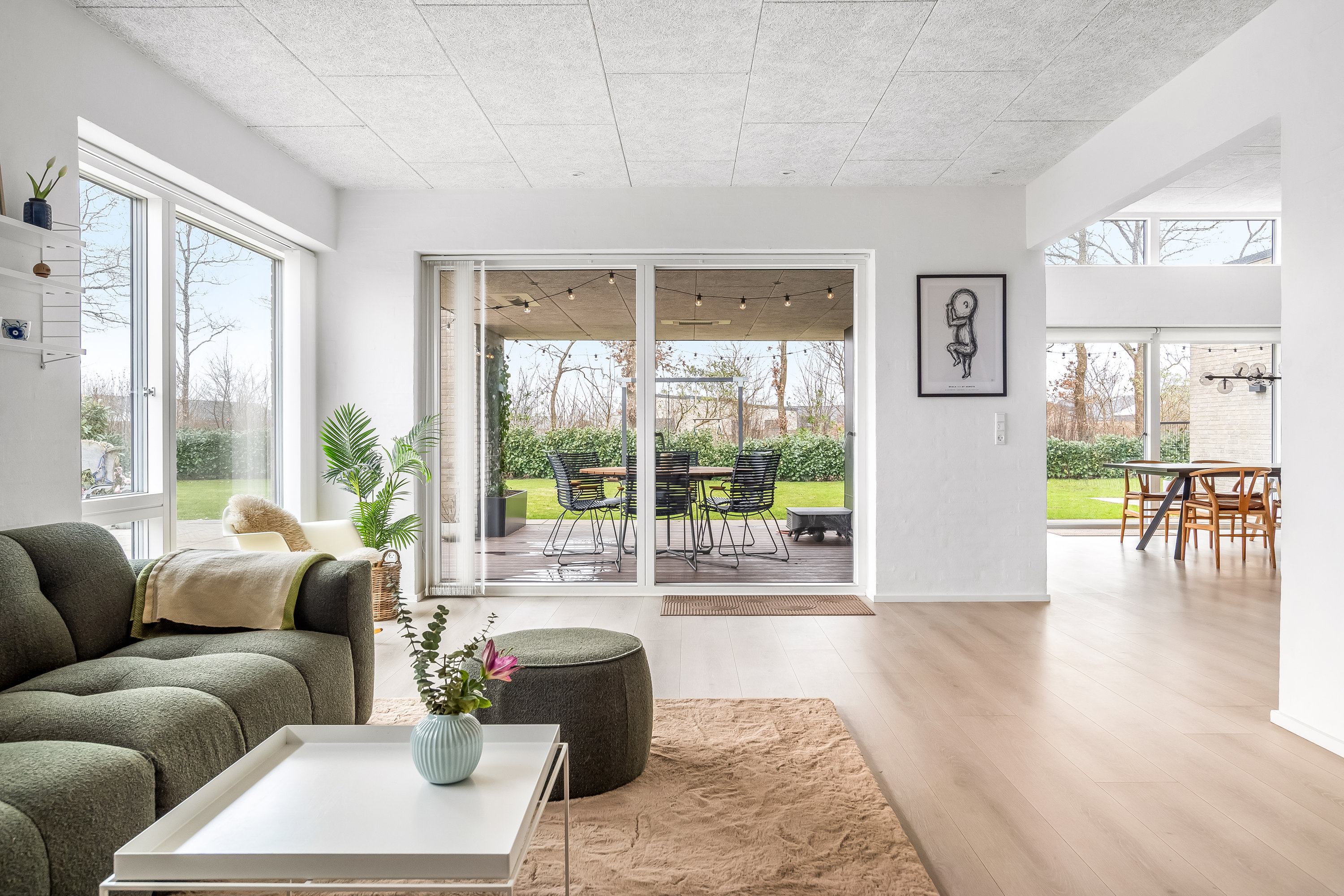 Fremhævet stue billede i fuldskærmstilstand. Billede af Hjelmen 8, Mejrup, 7500 Holstebro