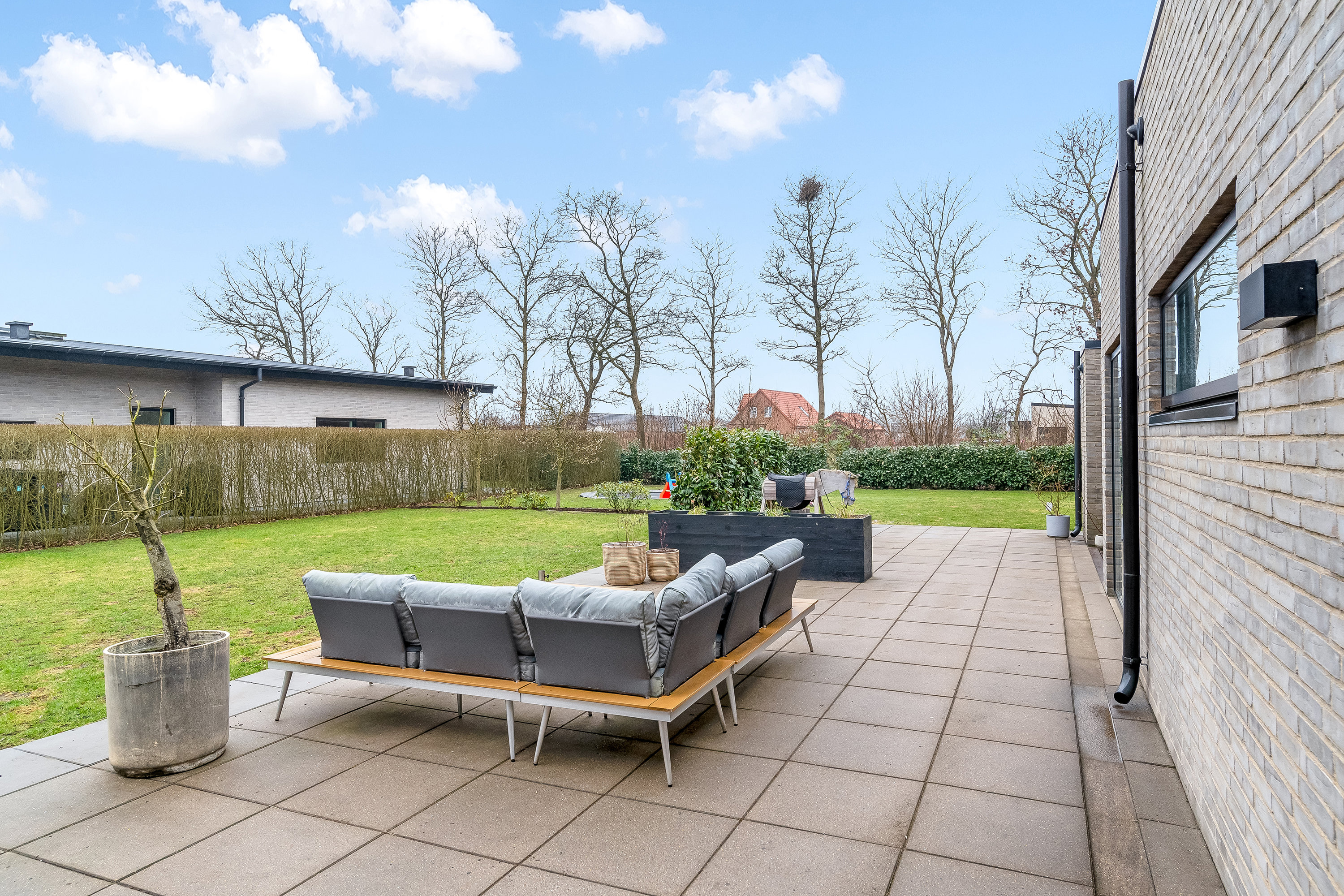 Fremhævet terrasse billede i fuldskærmstilstand. Billede af Hjelmen 8, Mejrup, 7500 Holstebro