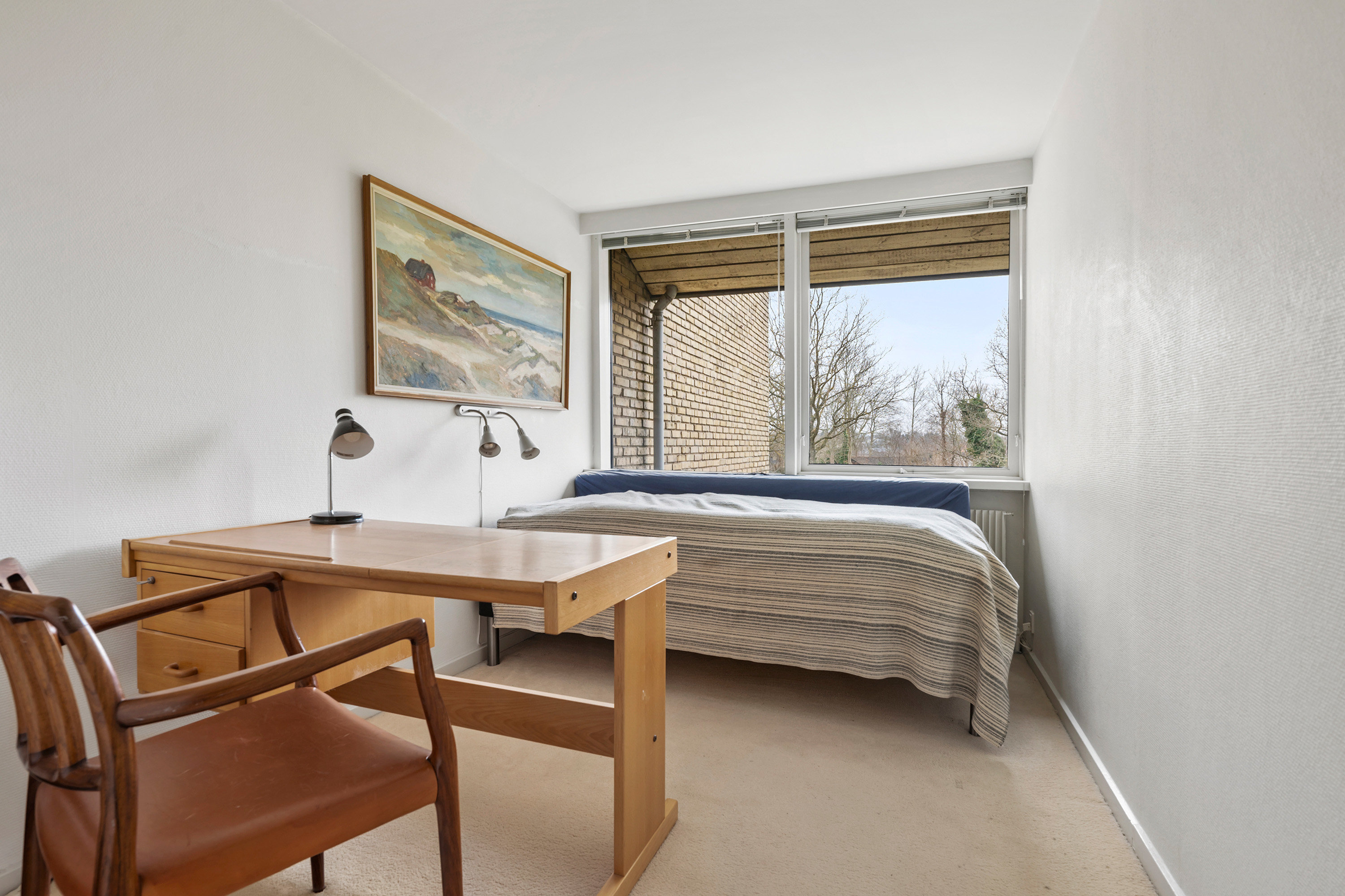 Fremhævet soveværelse billede i fuldskærmstilstand. Billede af Kirstineparken 1, 2970 Hørsholm