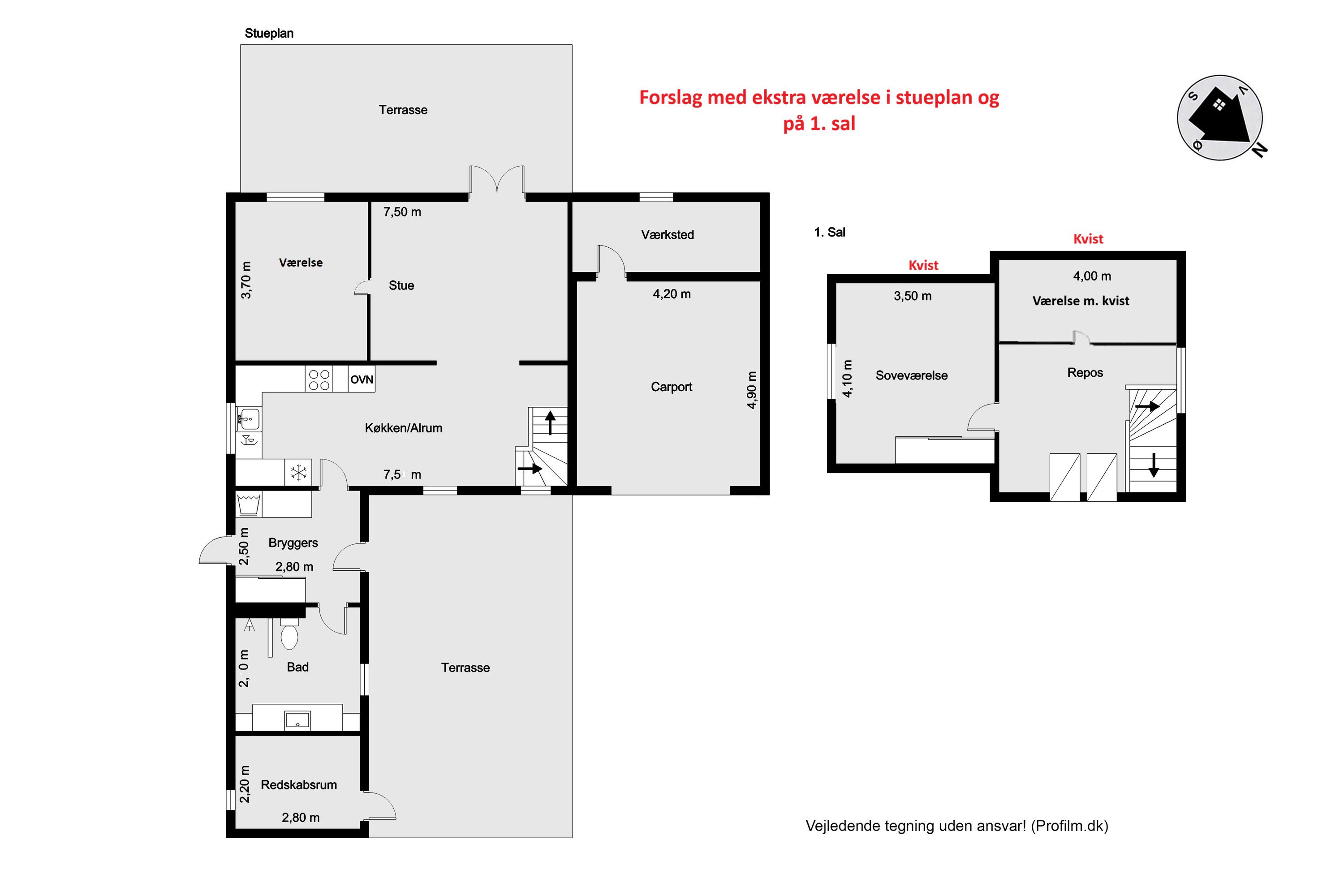 Plantegninger billede af Kræmmergårdvej 42, Møborg, 7660 Bækmarksbro