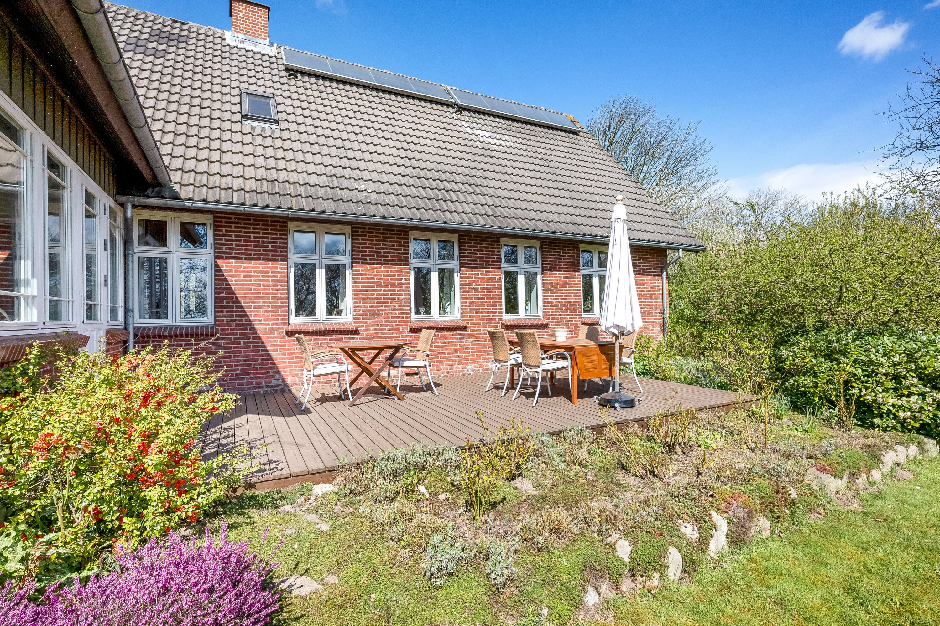 Fremhævet terrasse billede i fuldskærmstilstand. Billede af Nørremøllevej 8, Lomborg, 7620 Lemvig