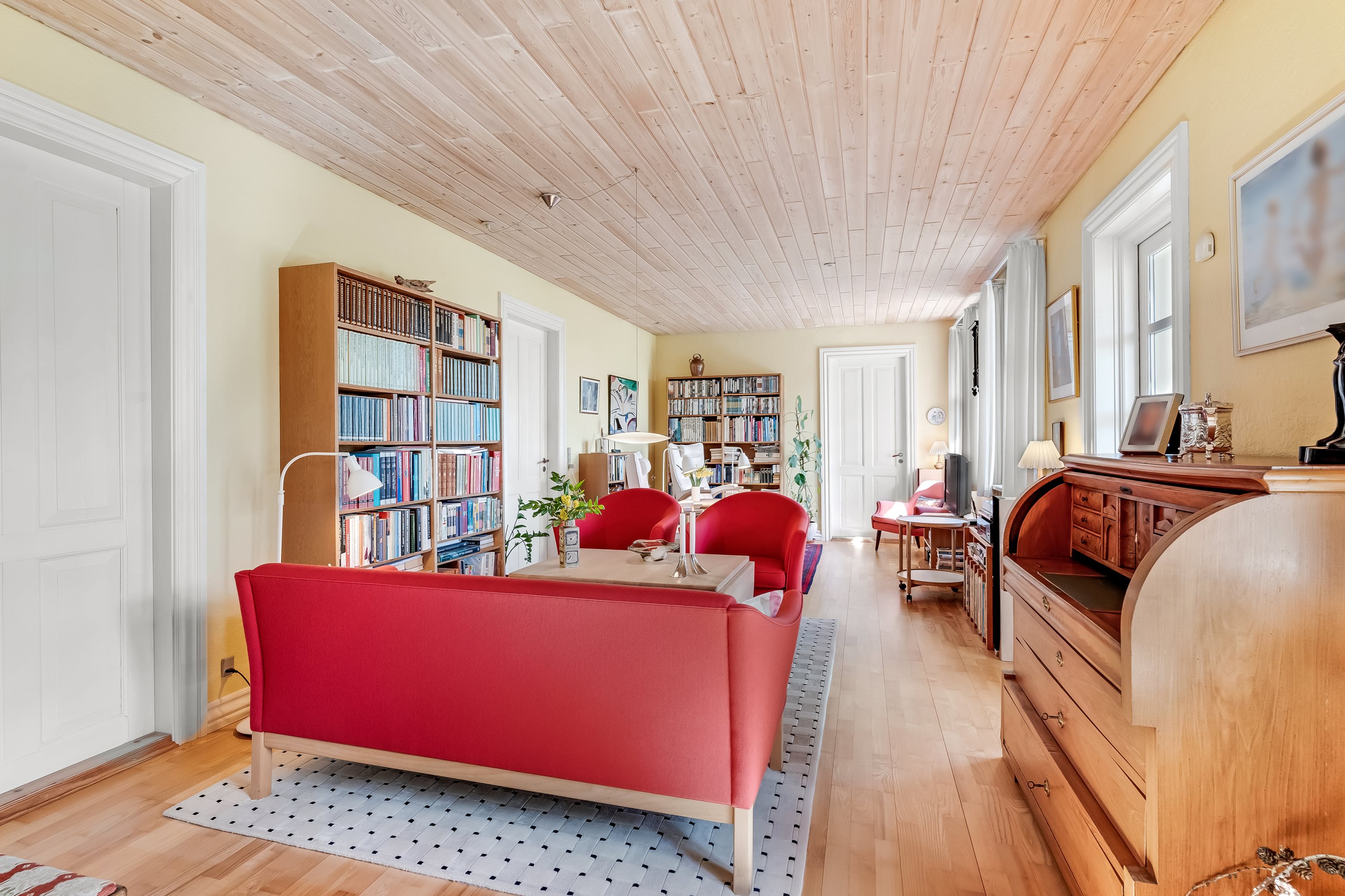 Fremhævet stue billede i fuldskærmstilstand. Billede af Nørremøllevej 8, Lomborg, 7620 Lemvig