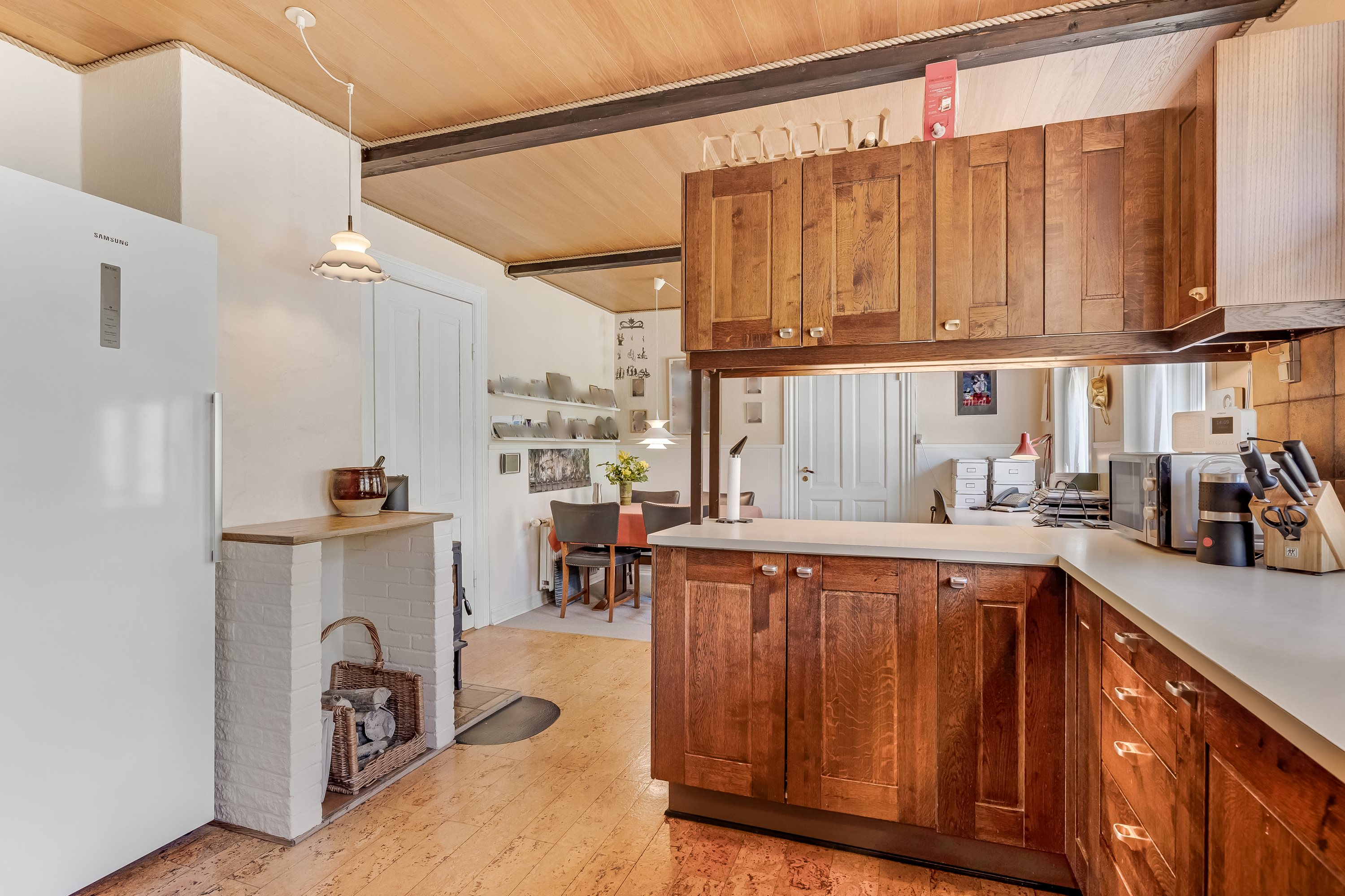 Fremhævet køkken billede i fuldskærmstilstand. Billede af Nørremøllevej 8, Lomborg, 7620 Lemvig