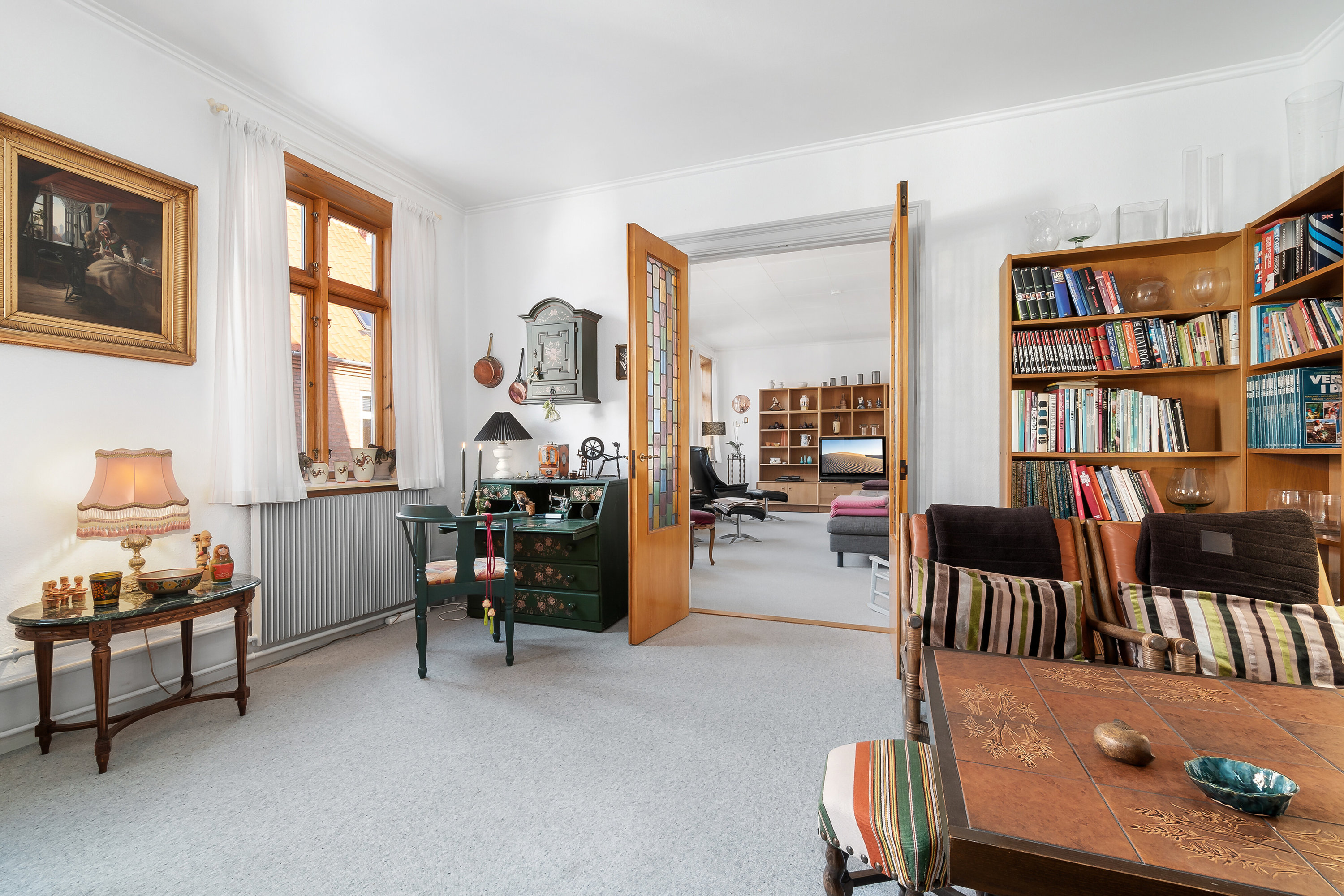 Fremhævet stue billede i fuldskærmstilstand. Billede af Storegade 70, 3700 Rønne