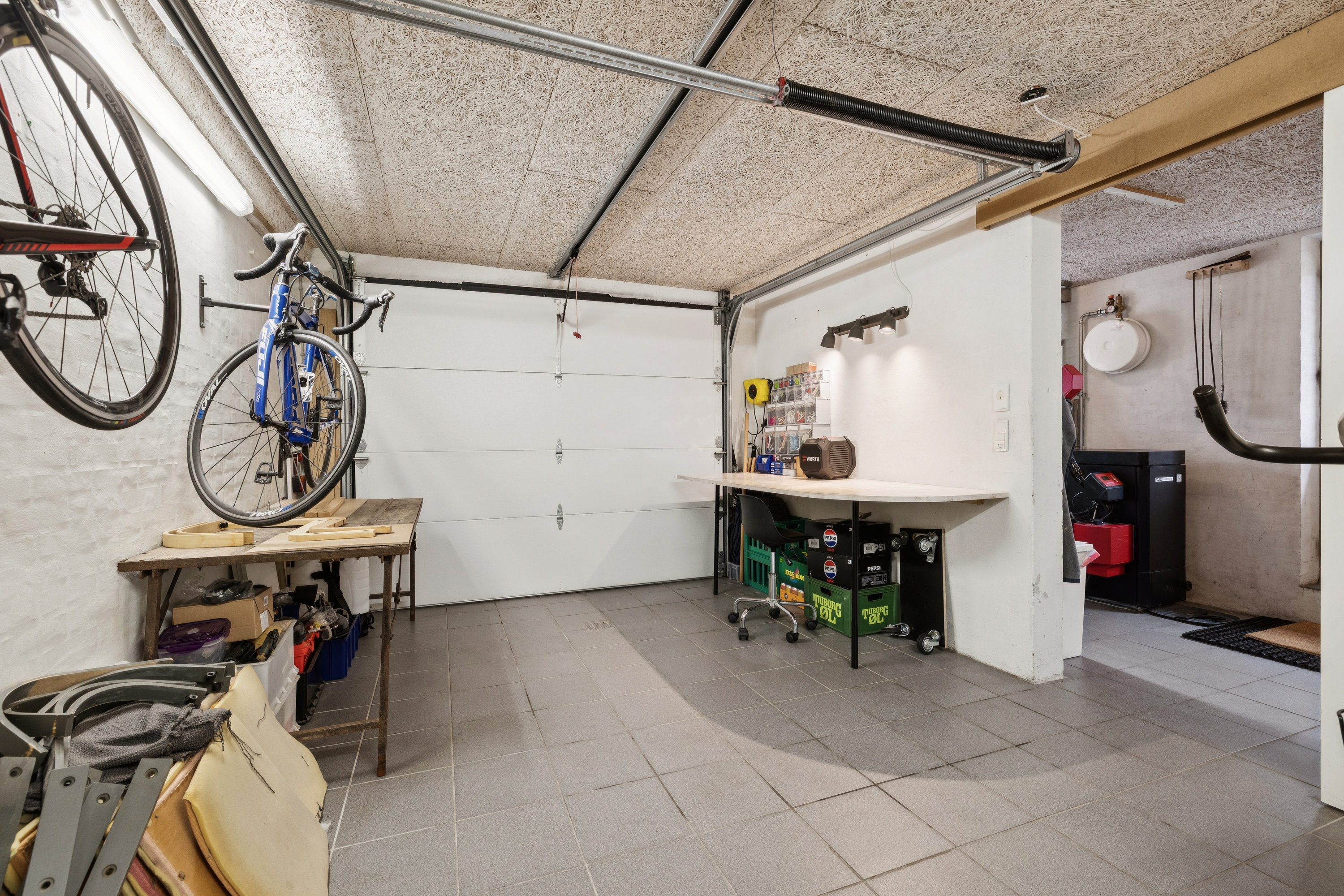 Fremhævet garage billede i fuldskærmstilstand. Billede af Højtoftevej 11, Tebstrup, 8660 Skanderborg