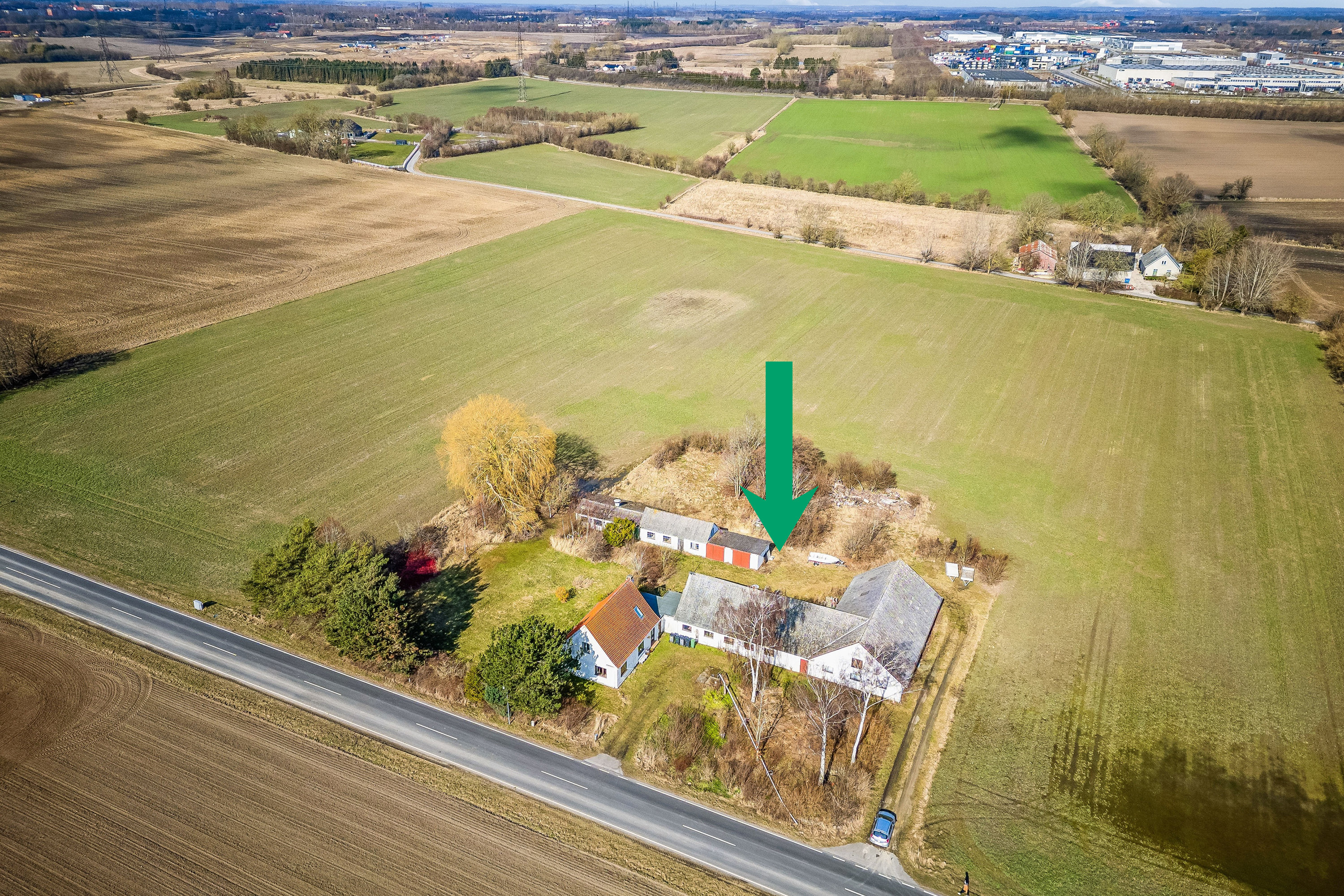 Fremhævet luftfoto billede i fuldskærmstilstand. Billede af Torslundevej 150, Torslunde, 2635 Ishøj