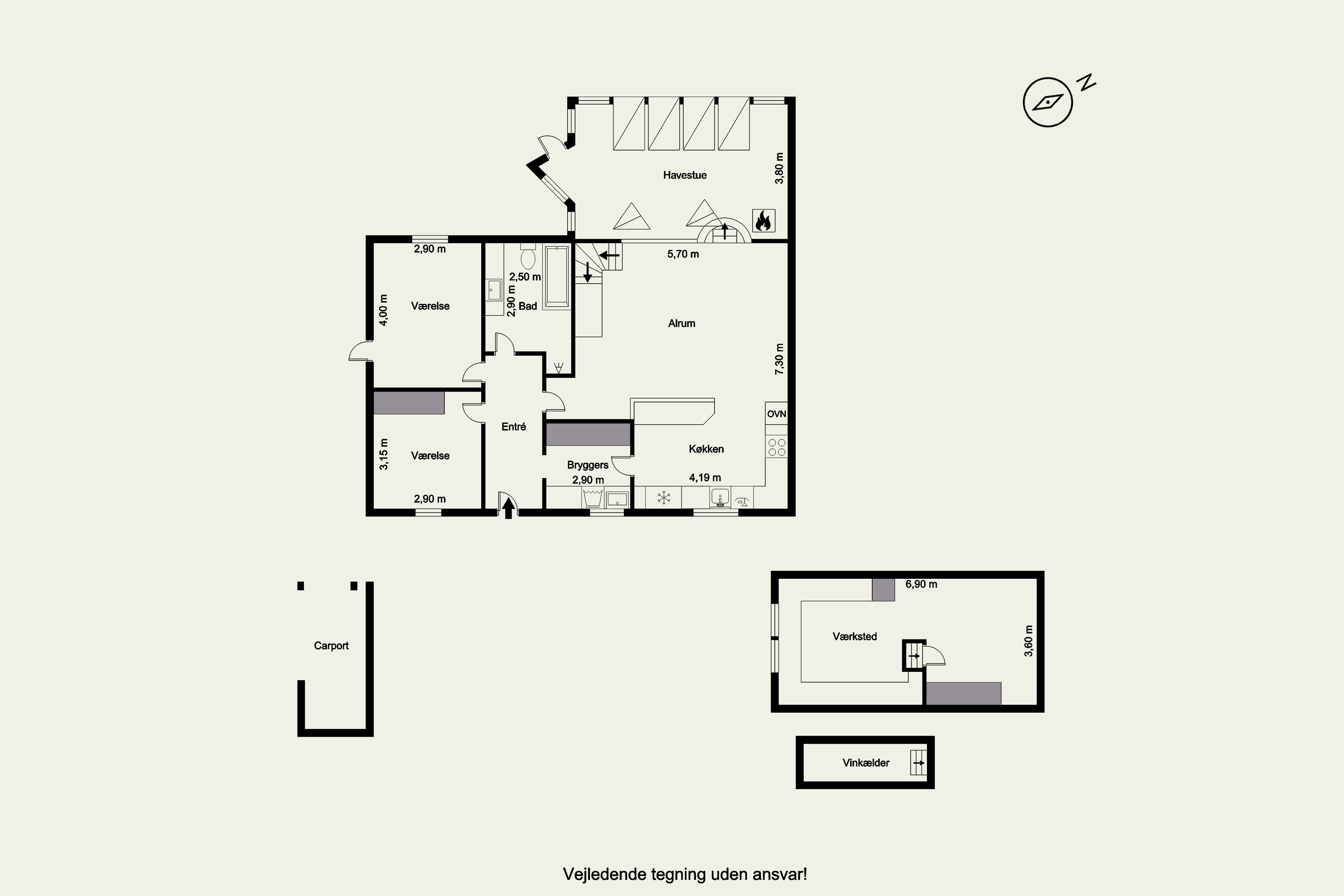 Plantegninger billede af Kernevej 35, Højmark, 6940 Lem St