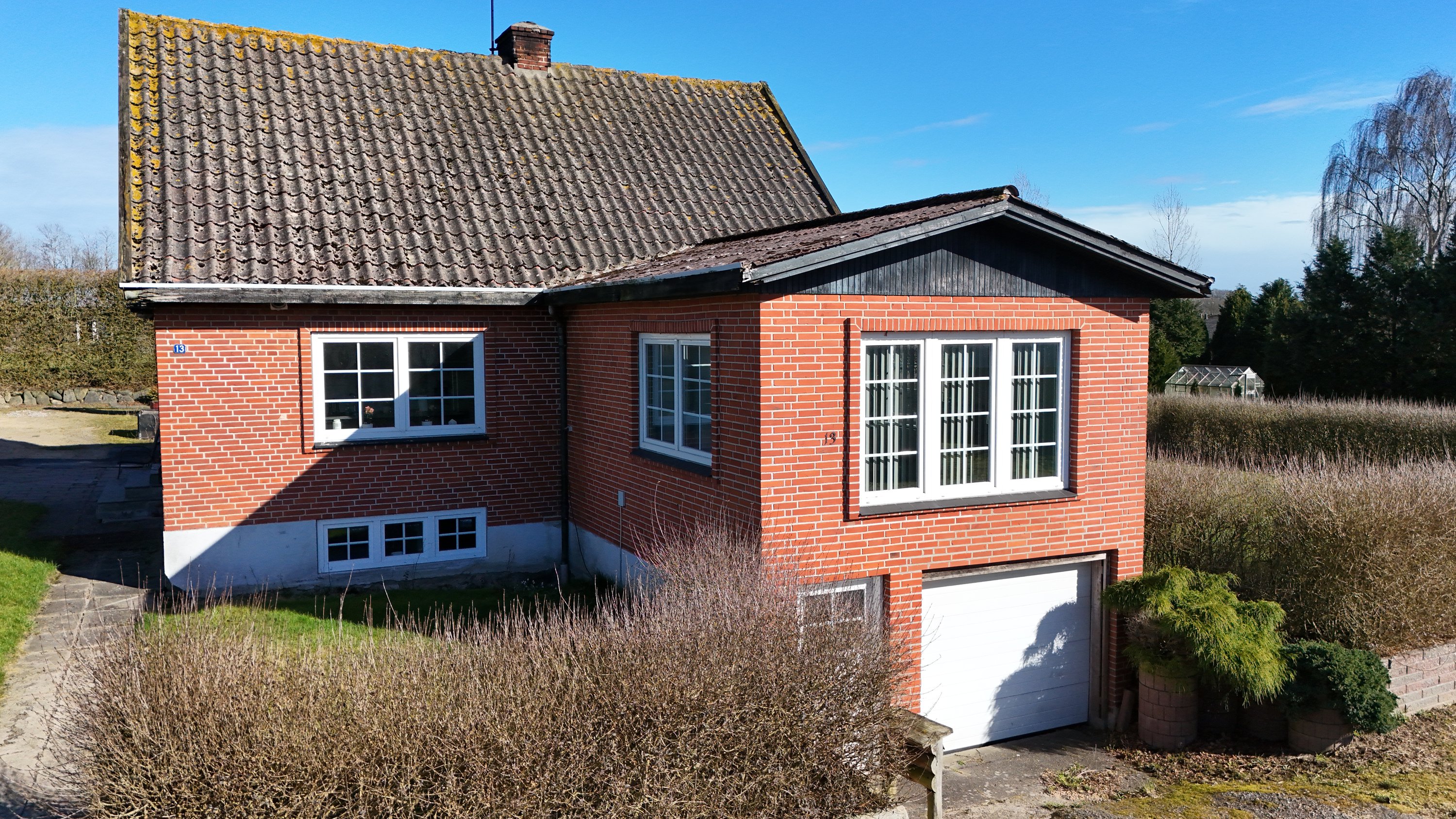 Fremhævet drone billede i fuldskærmstilstand. Billede af Søndermarksvej 13+11, Stenild, 9500 Hobro