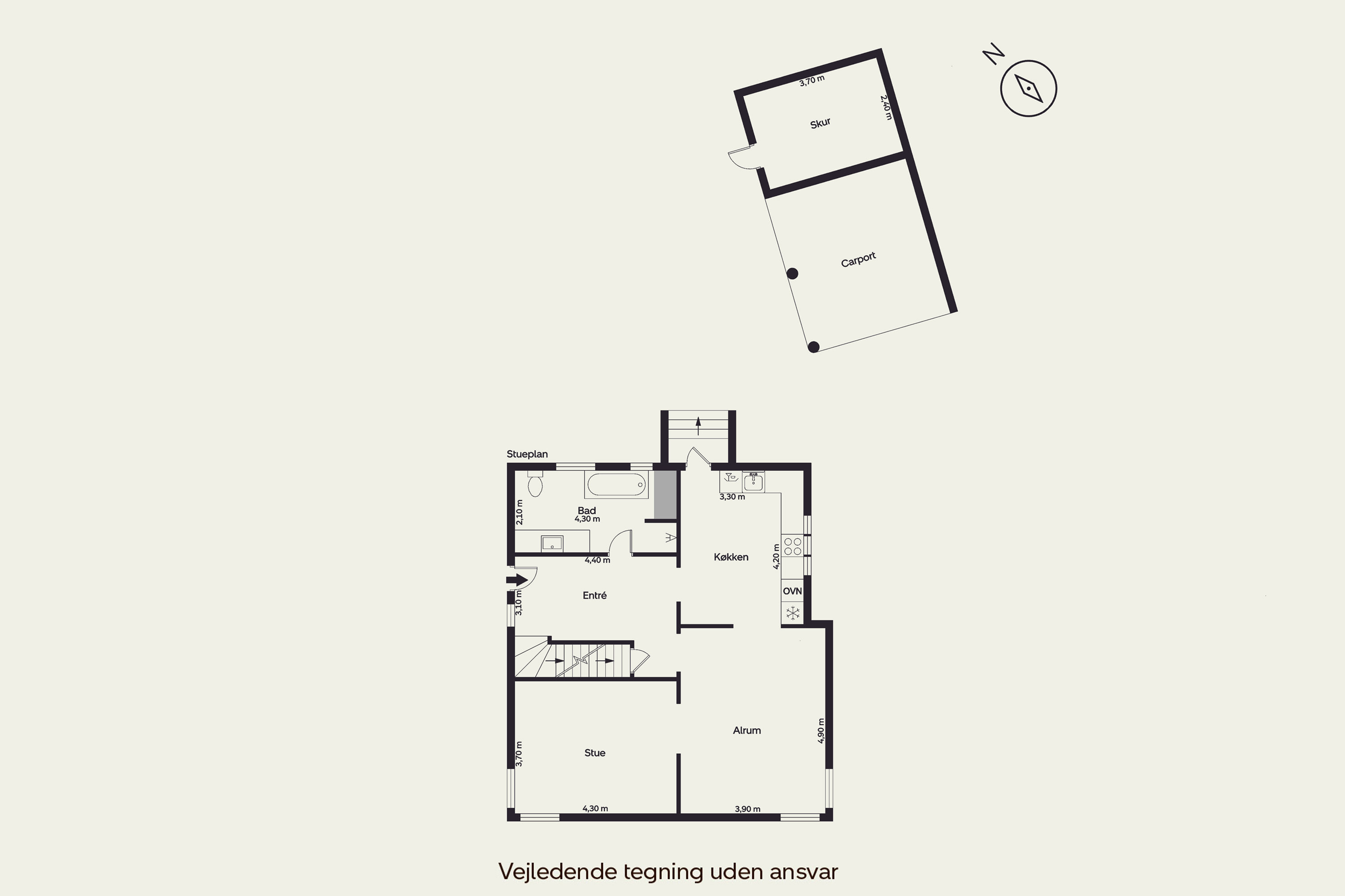 Plantegninger billede af Pilealle 17, 6900 Skjern