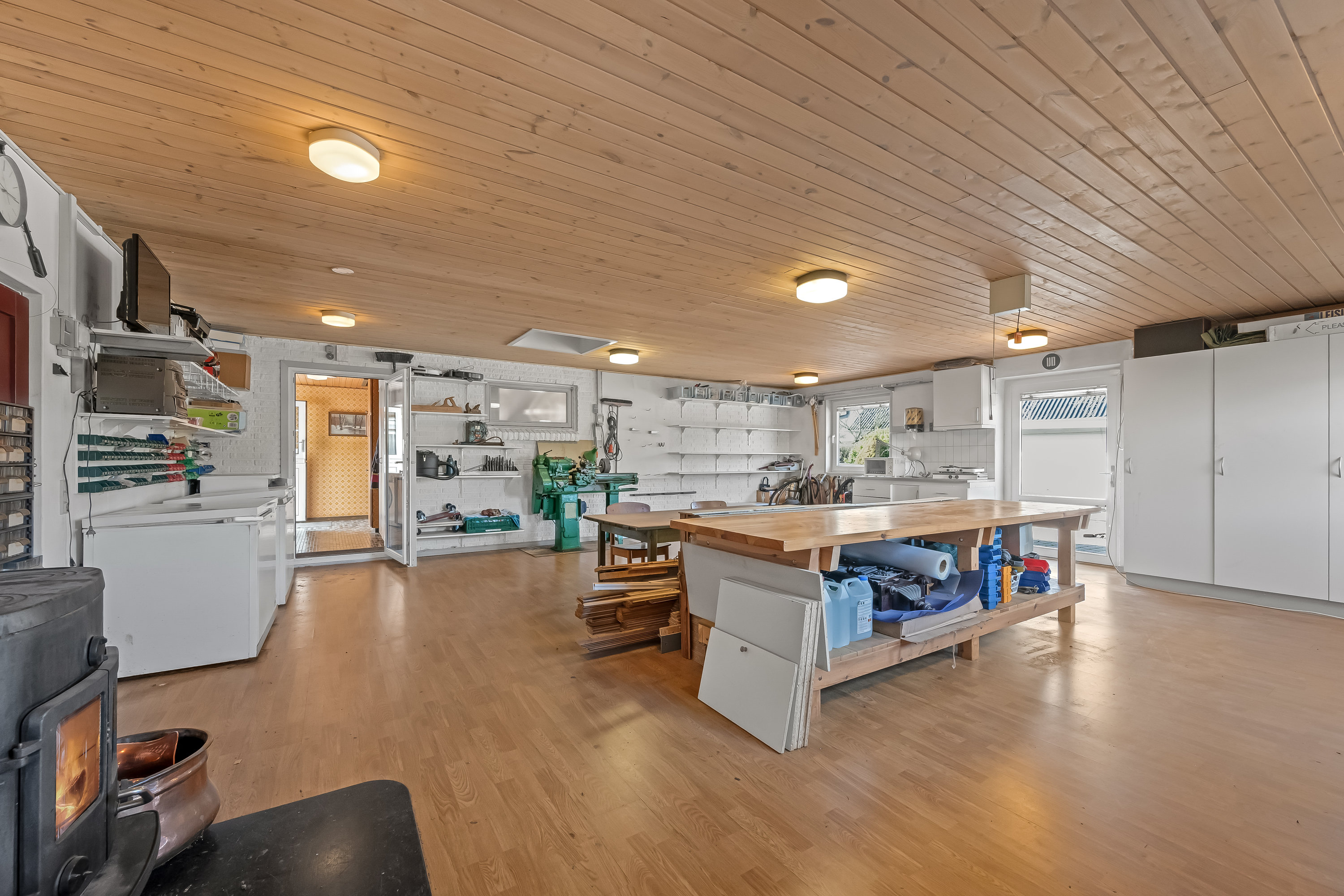 Fremhævet værksted  billede i fuldskærmstilstand. Billede af Kløvervænget 21, 6900 Skjern