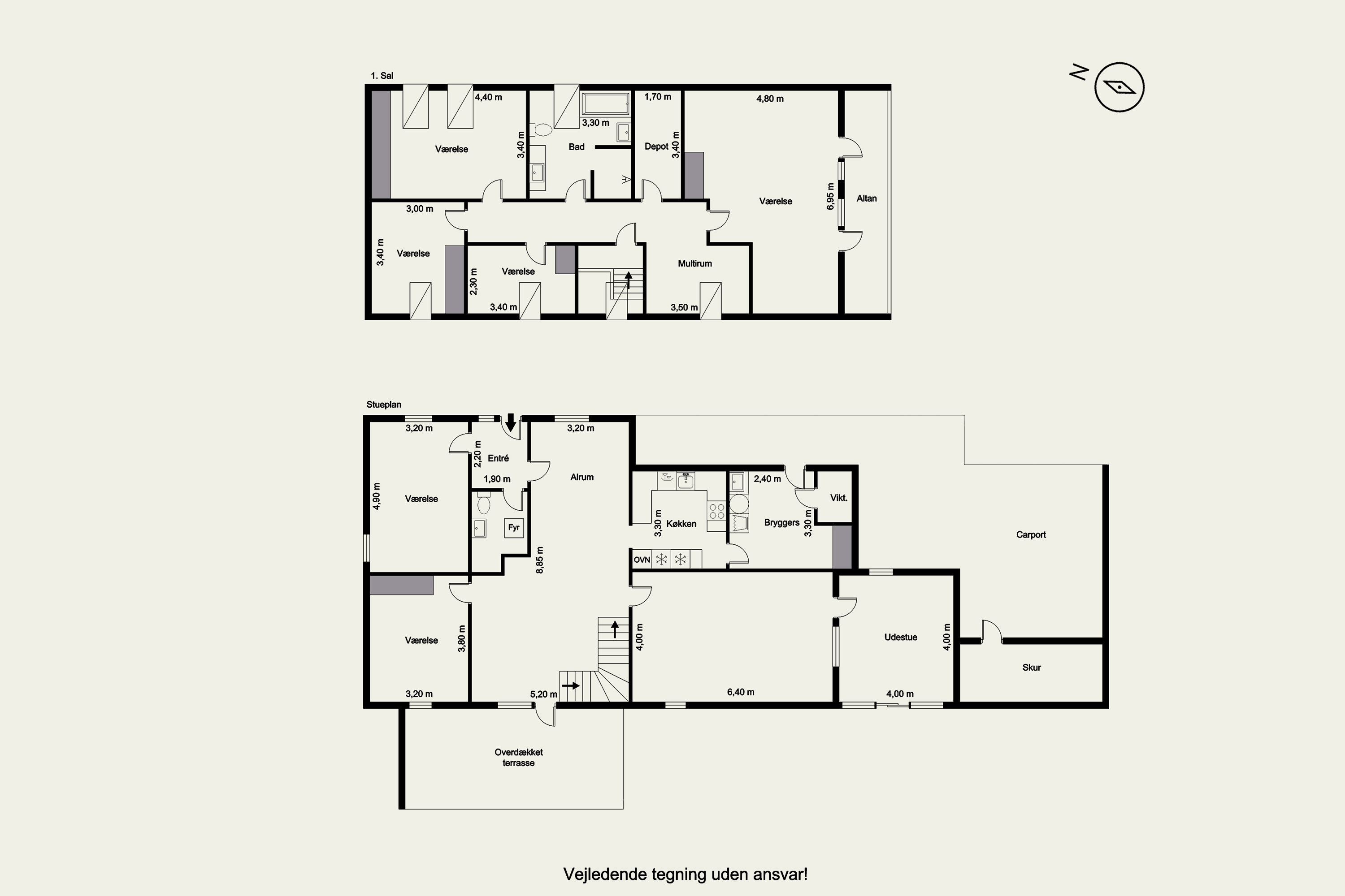 Plantegninger billede af Lisenborgvej 5, Bølling, 6900 Skjern