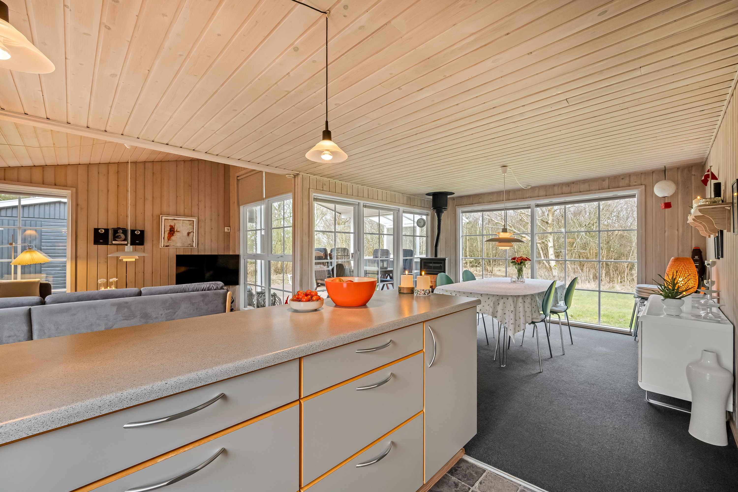 Fremhævet køkken billede i fuldskærmstilstand. Billede af Rørsangervej 20, Lodbj Hede, 6950 Ringkøbing