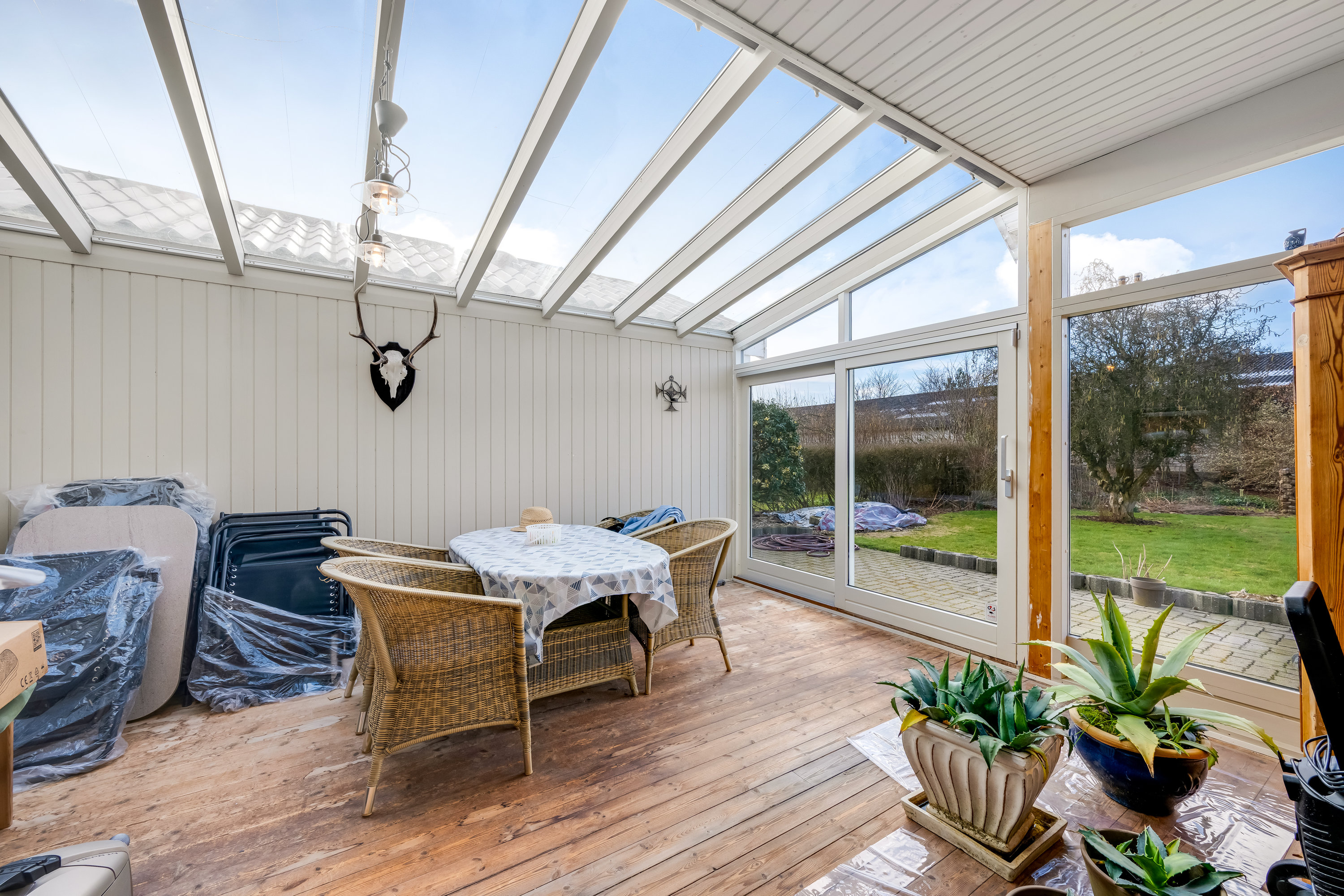 Fremhævet overdækket terrasse billede i fuldskærmstilstand. Billede af Lisenborgvej 5, Bølling, 6900 Skjern