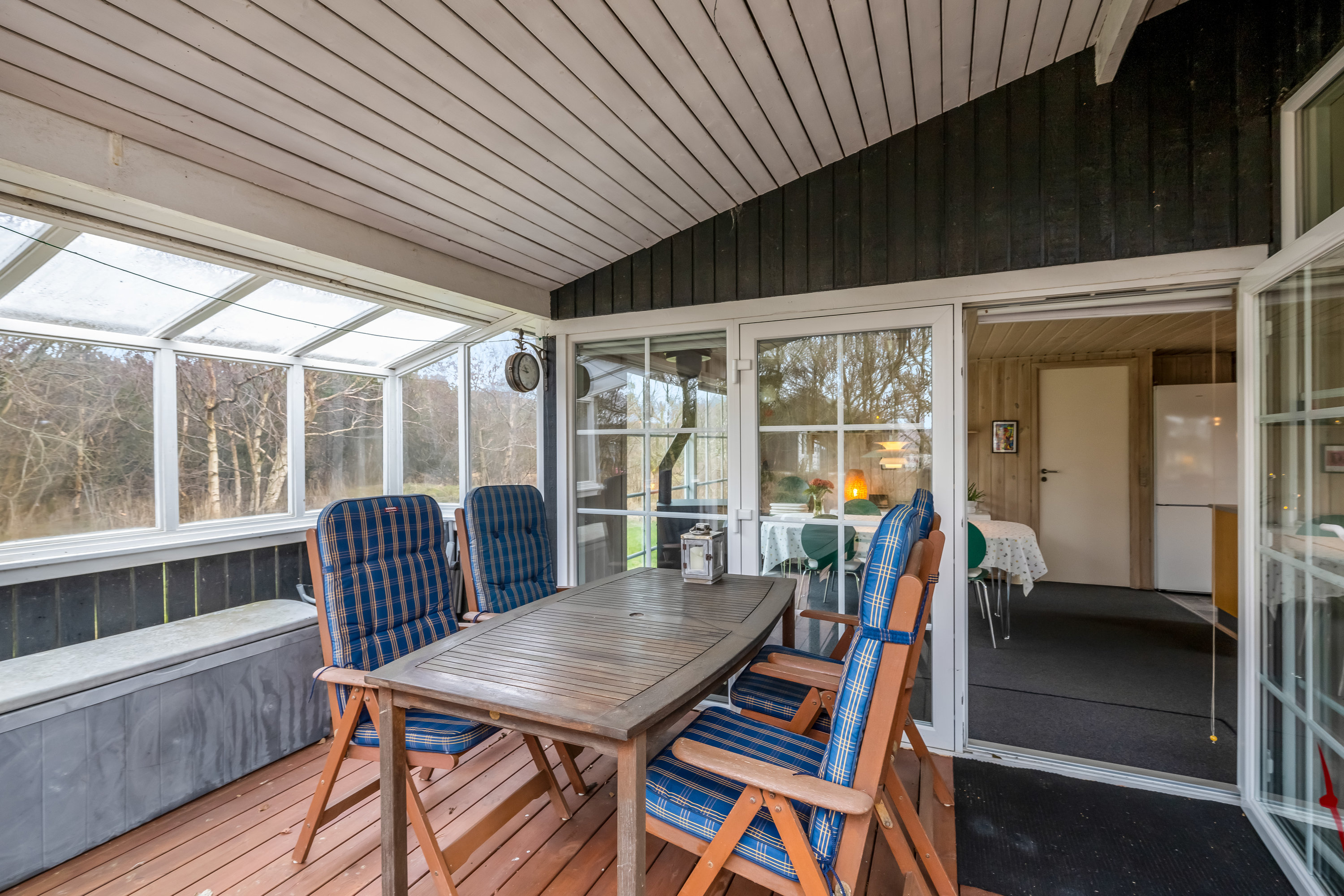 Fremhævet overdækket terrasse billede i fuldskærmstilstand. Billede af Rørsangervej 20, Lodbj Hede, 6950 Ringkøbing