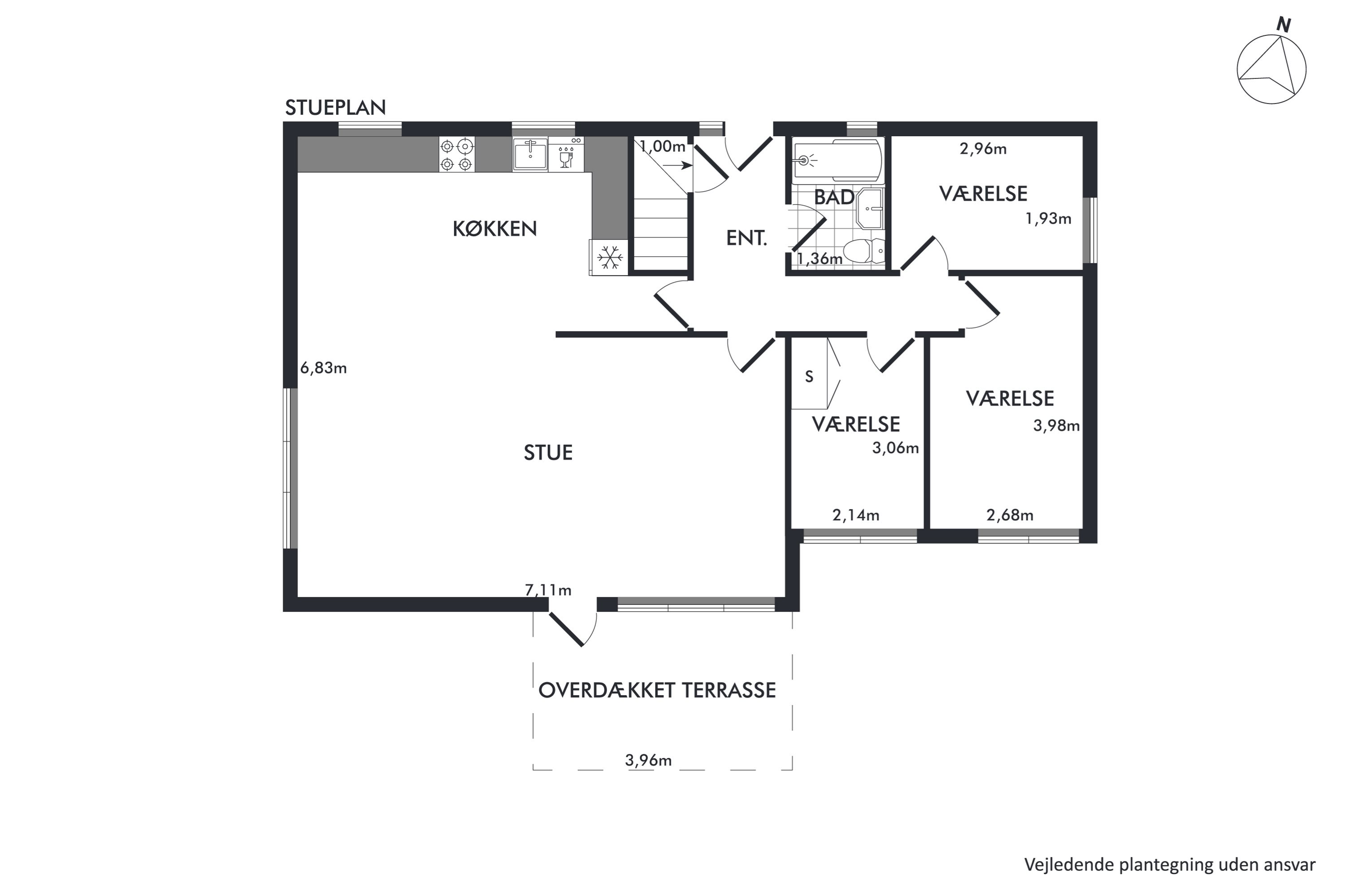 Plantegninger billede af Asmildvej 2H, 8800 Viborg