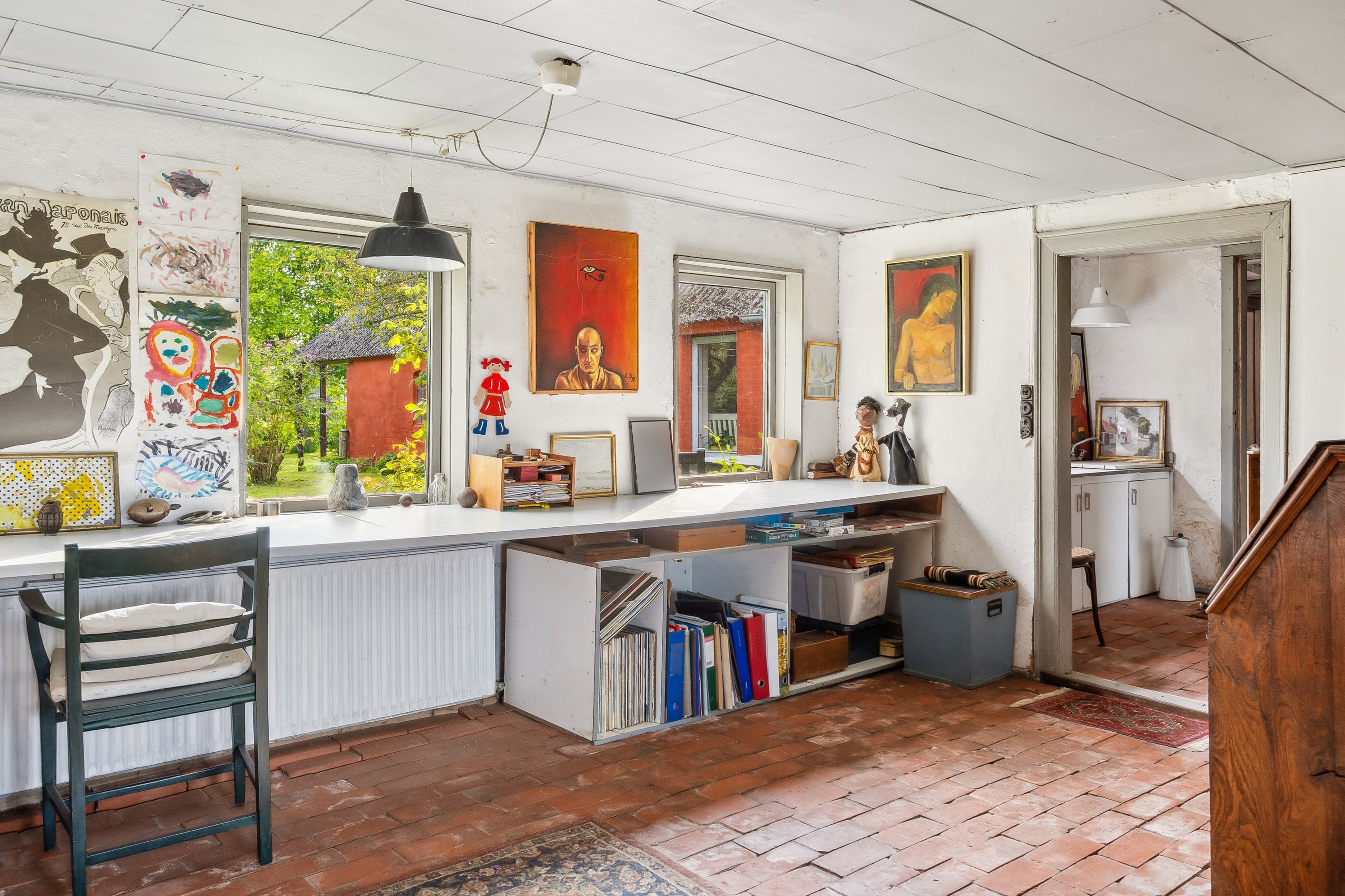 Fremhævet stue billede i fuldskærmstilstand. Billede af Fruerlundvej 55, Øster Hurup, 9560 Hadsund