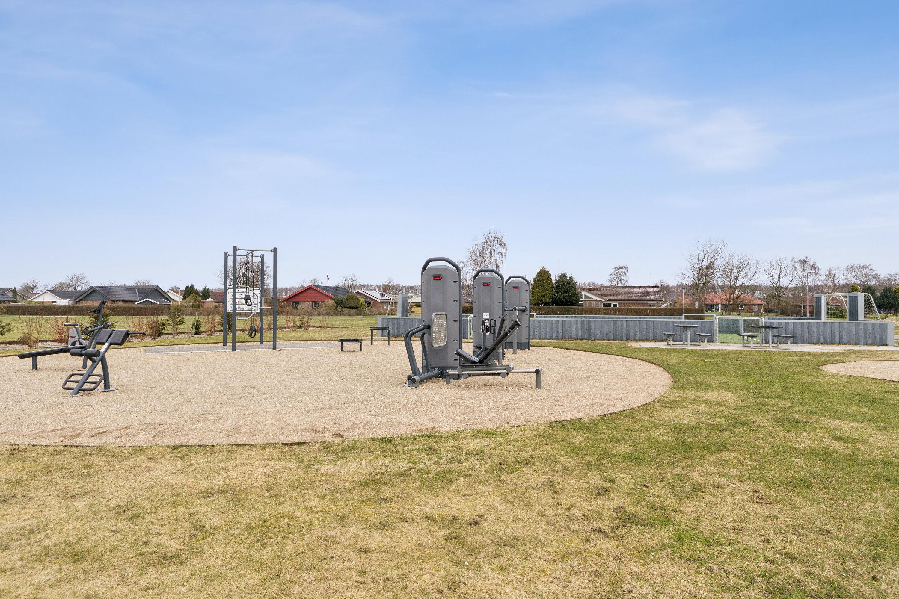 Fremhævet set fra haven billede i fuldskærmstilstand. Billede af Dalsvinget 18G, 7200 Grindsted