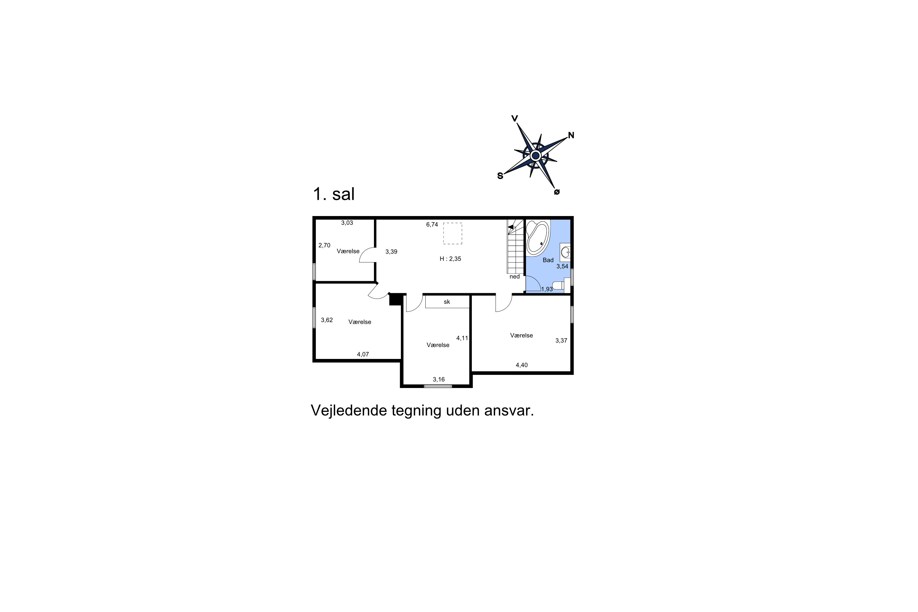 Plantegninger billede af Vrinners Bygade 8, Vrinners , 8420 Knebel