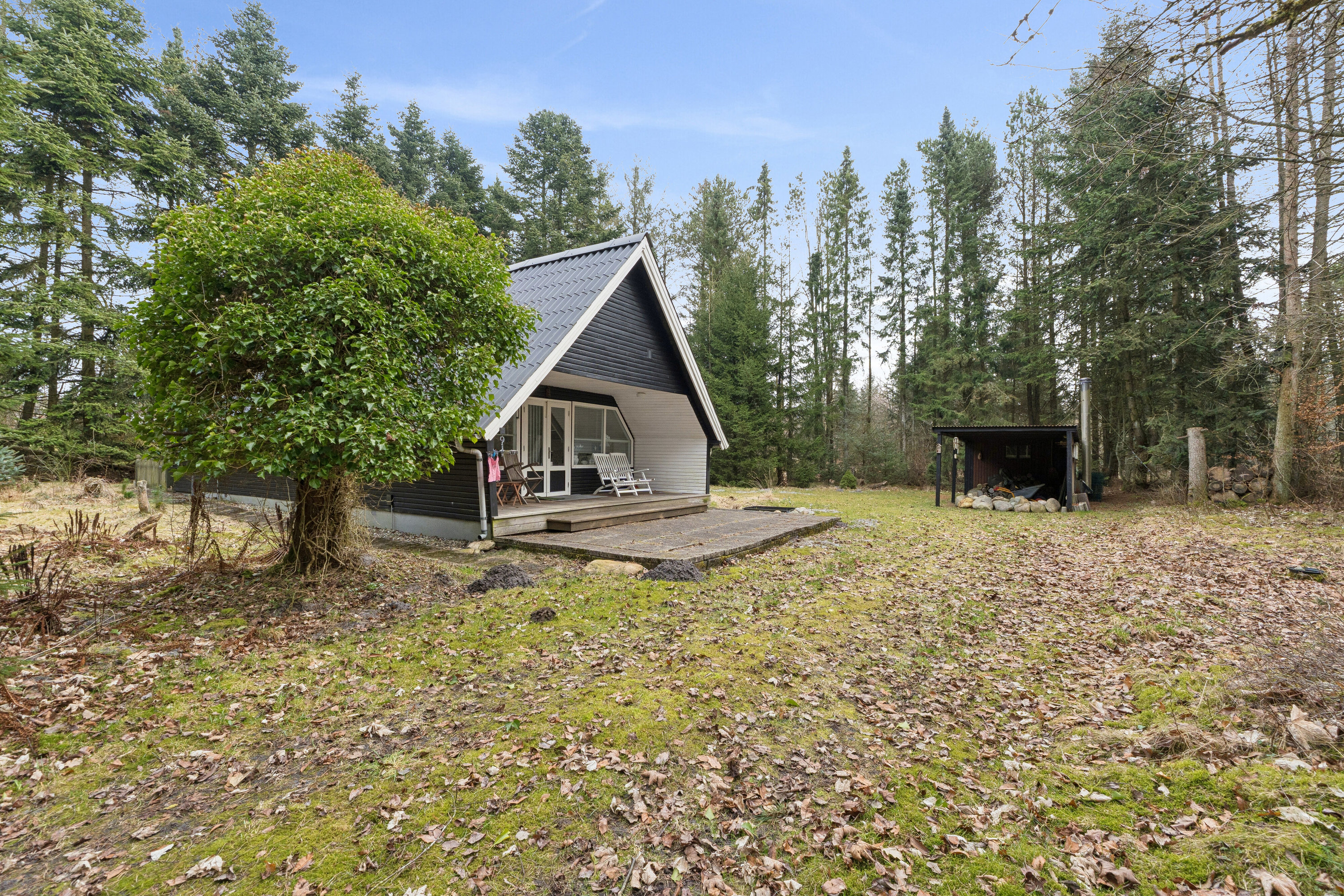 Fremhævet set fra vejen billede i fuldskærmstilstand. Billede af Tyttebærvej 44, 7441 Bording