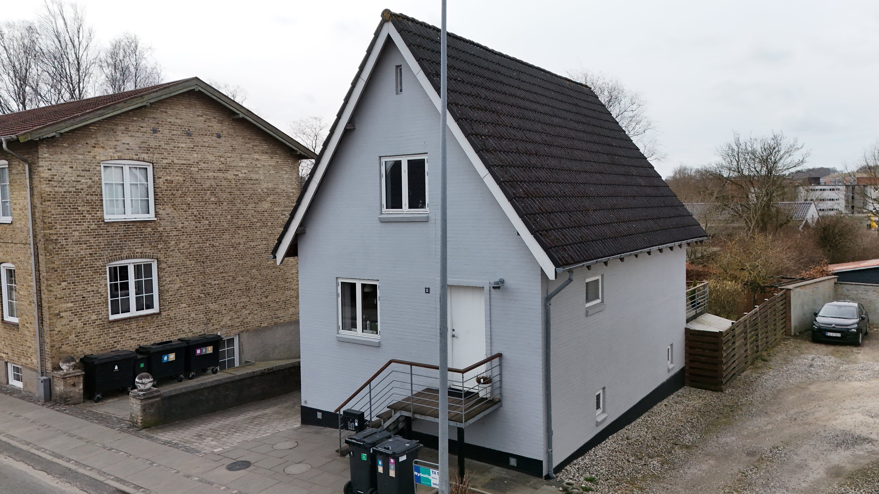 Fremhævet drone billede i fuldskærmstilstand. Billede af Horsøvej 15, 9500 Hobro