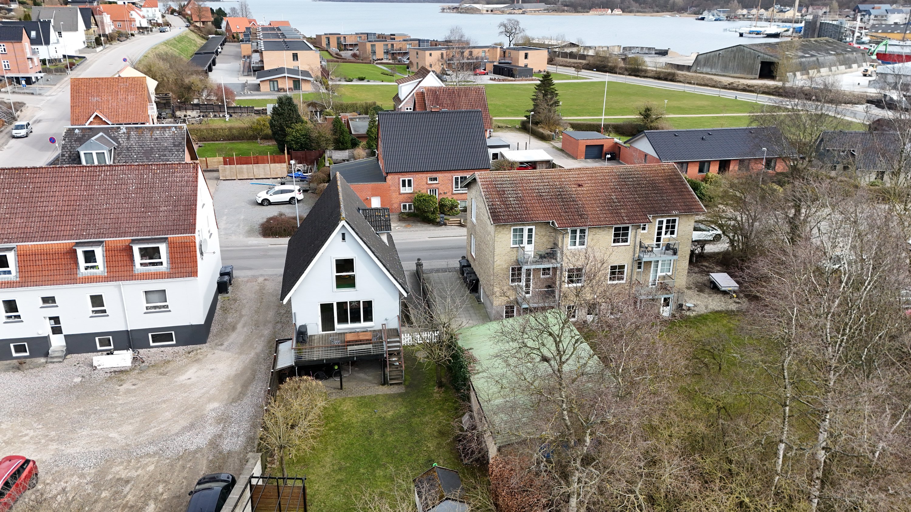 Fremhævet drone billede i fuldskærmstilstand. Billede af Horsøvej 15, 9500 Hobro