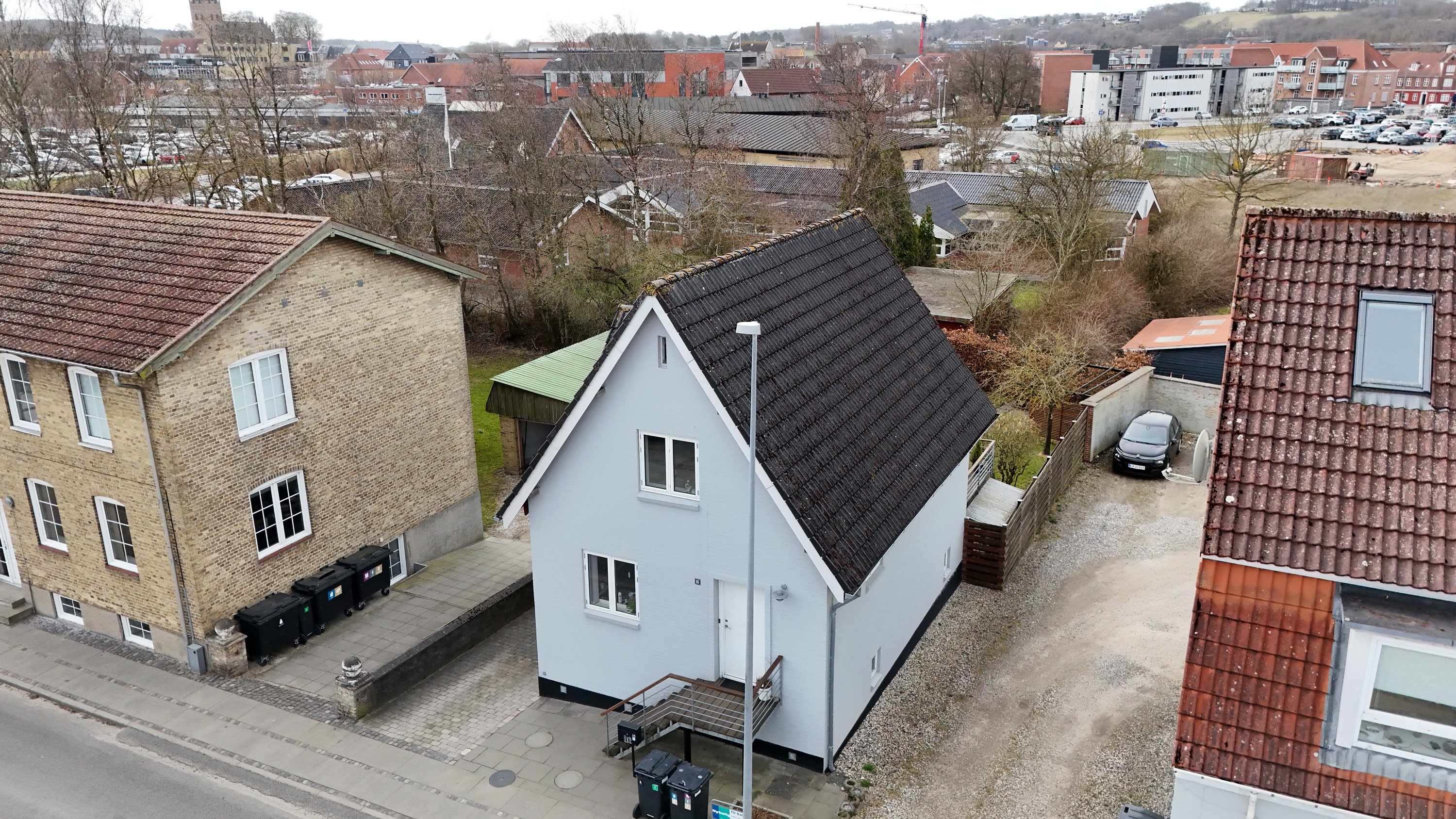 Fremhævet drone billede i fuldskærmstilstand. Billede af Horsøvej 15, 9500 Hobro